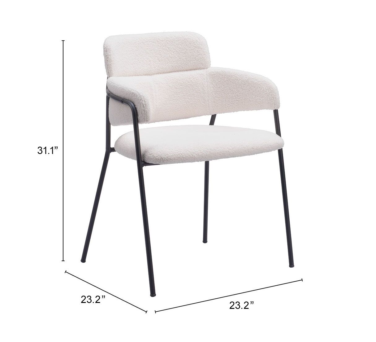 Marcel Polyester/Steel Dining Chair
