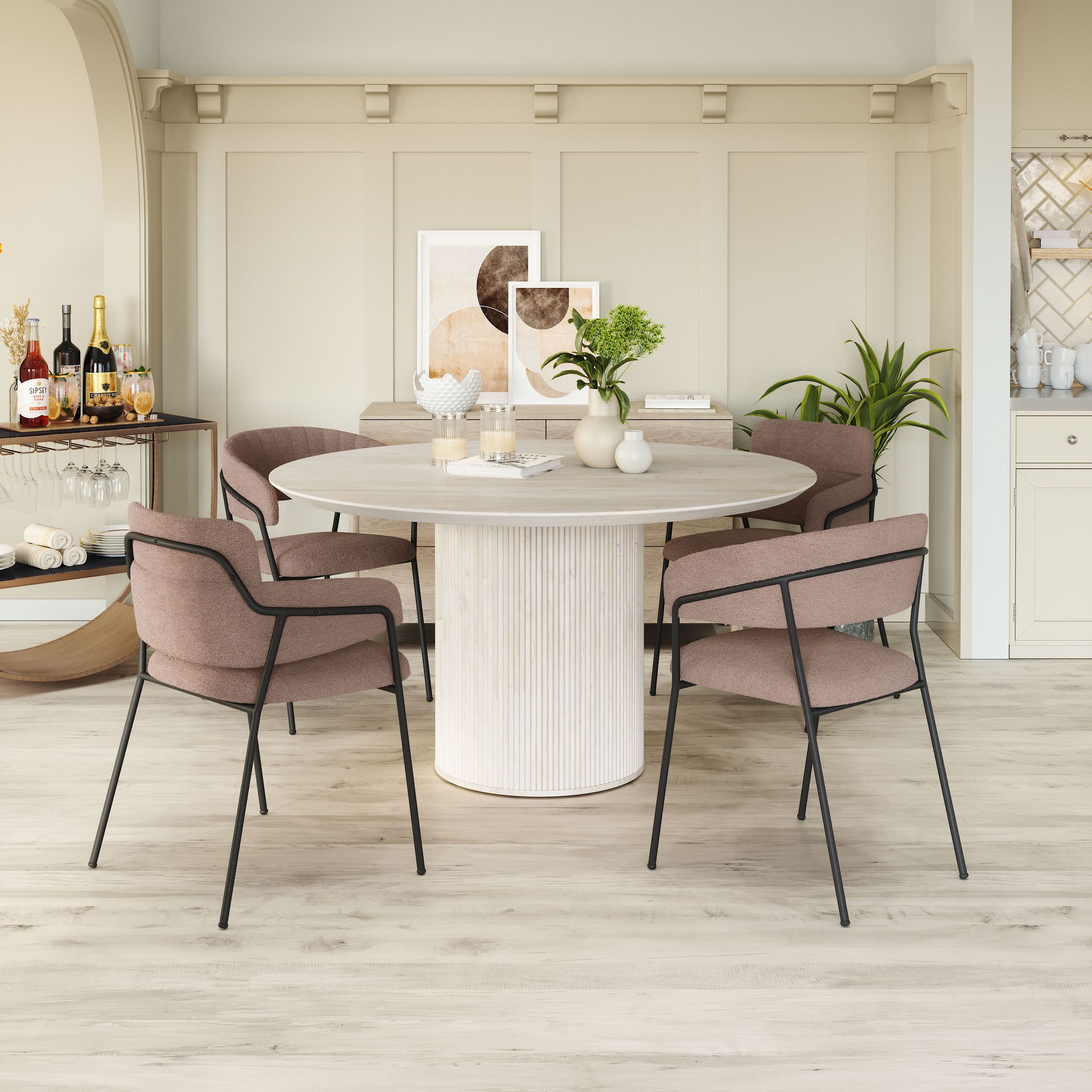 Marcel Polyester/Steel Dining Chair