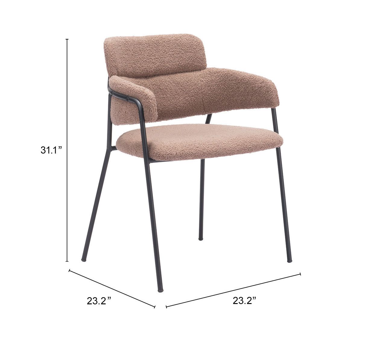 Marcel Polyester/Steel Dining Chair