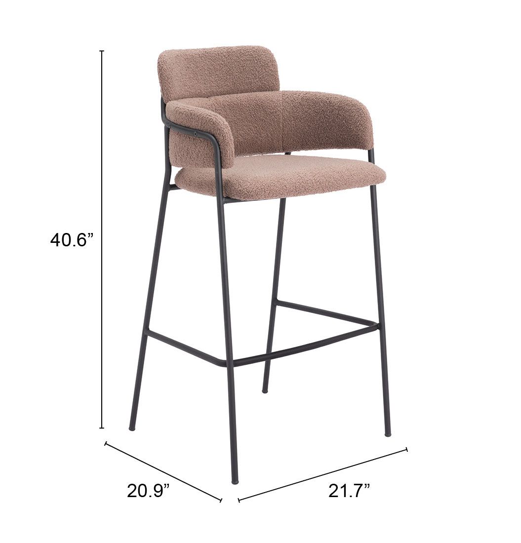 Marcel Polyester/Steel Barstool