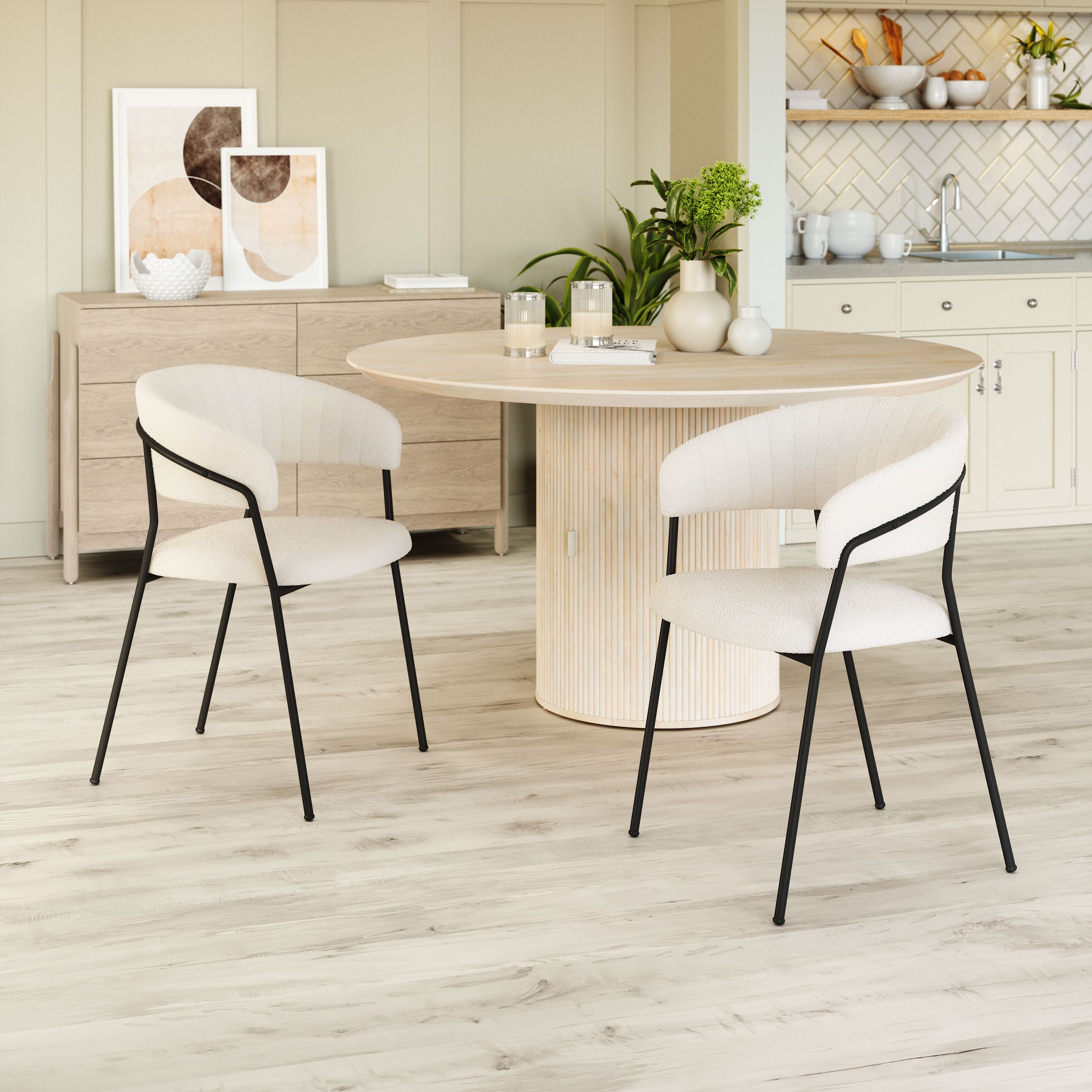 Josephine Polyester/Steel Dining Chair