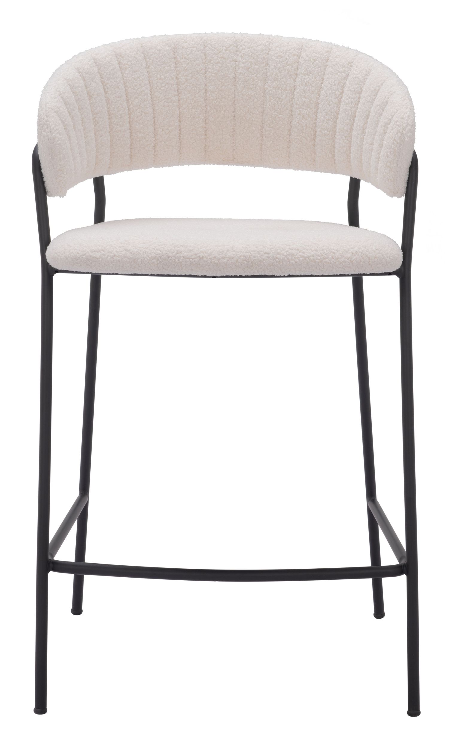 Josephine Polyester/Steel Counter Stool