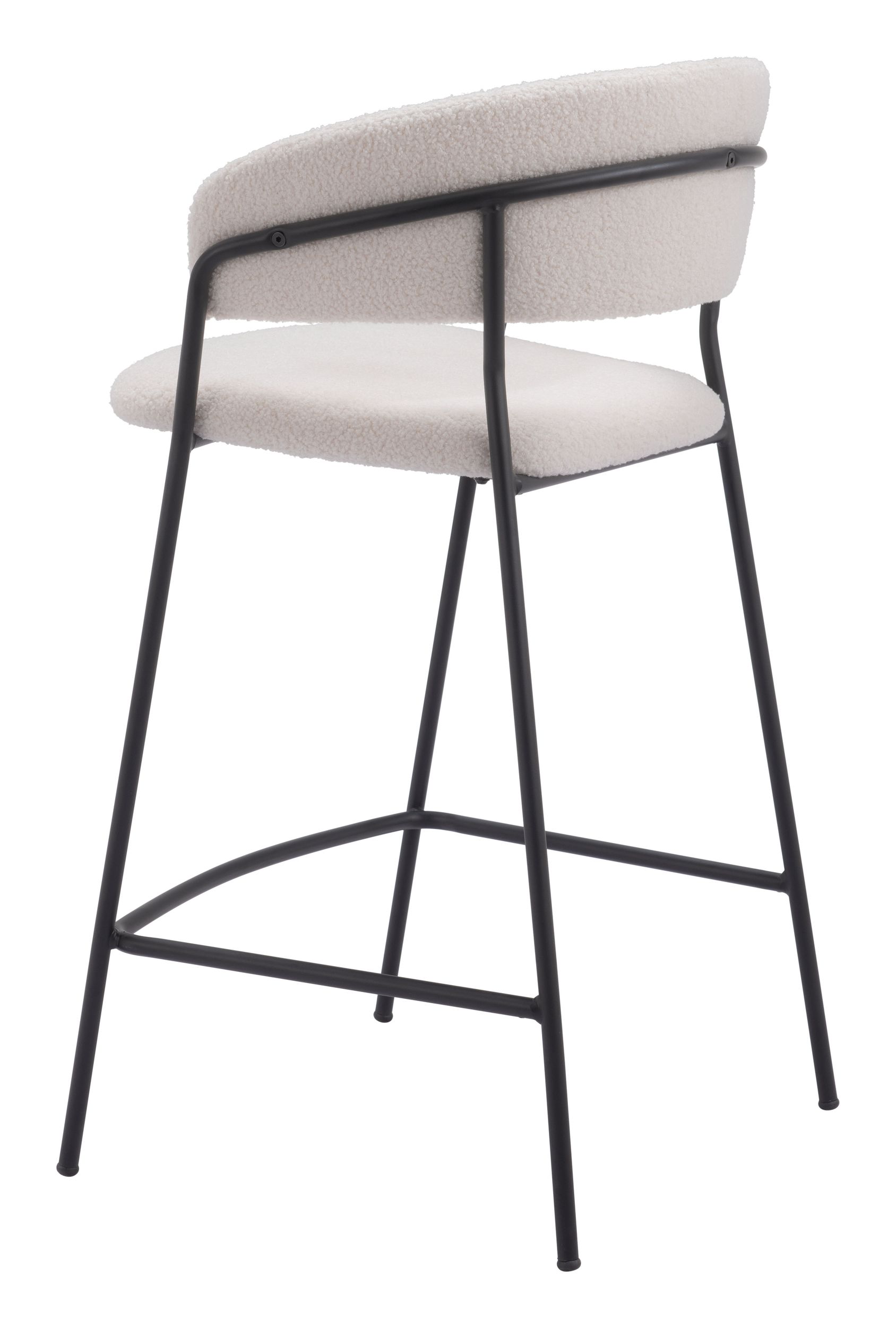 Josephine Polyester/Steel Counter Stool