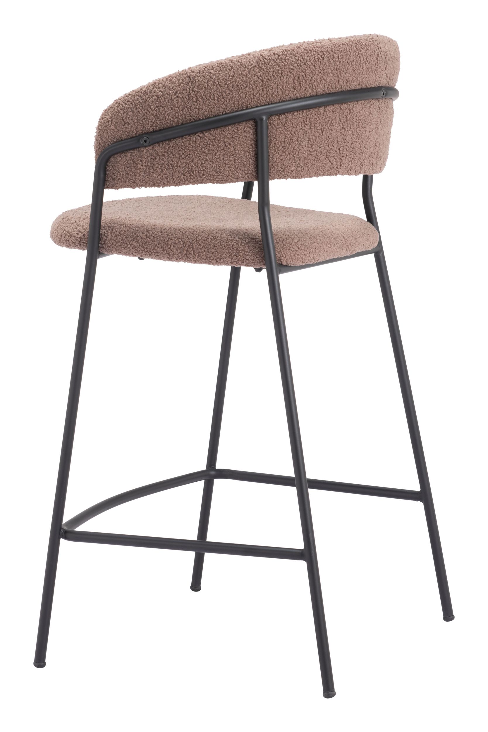 Josephine Polyester/Steel Counter Stool