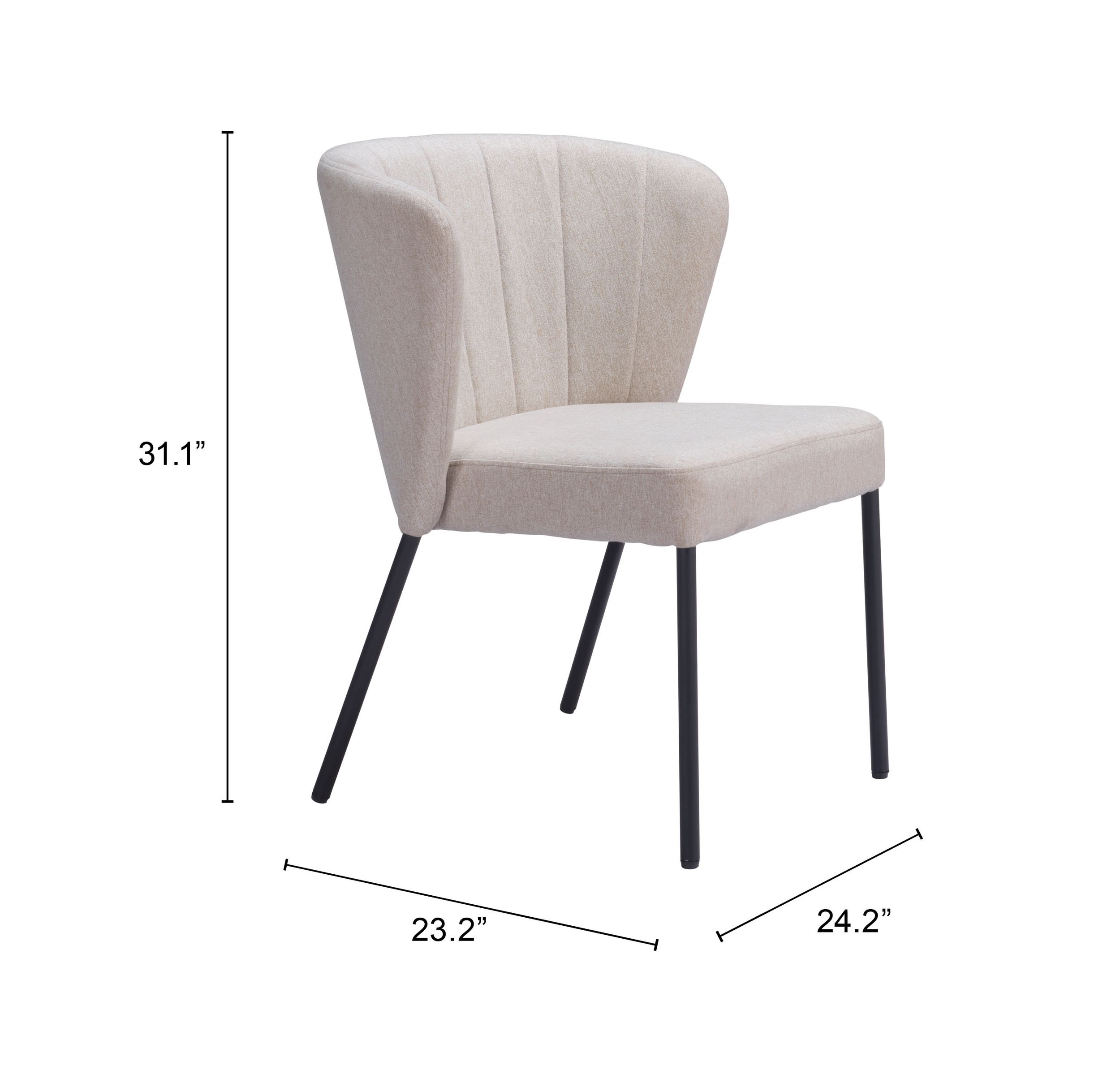 Aimee Polyester/Steel Dining Chair