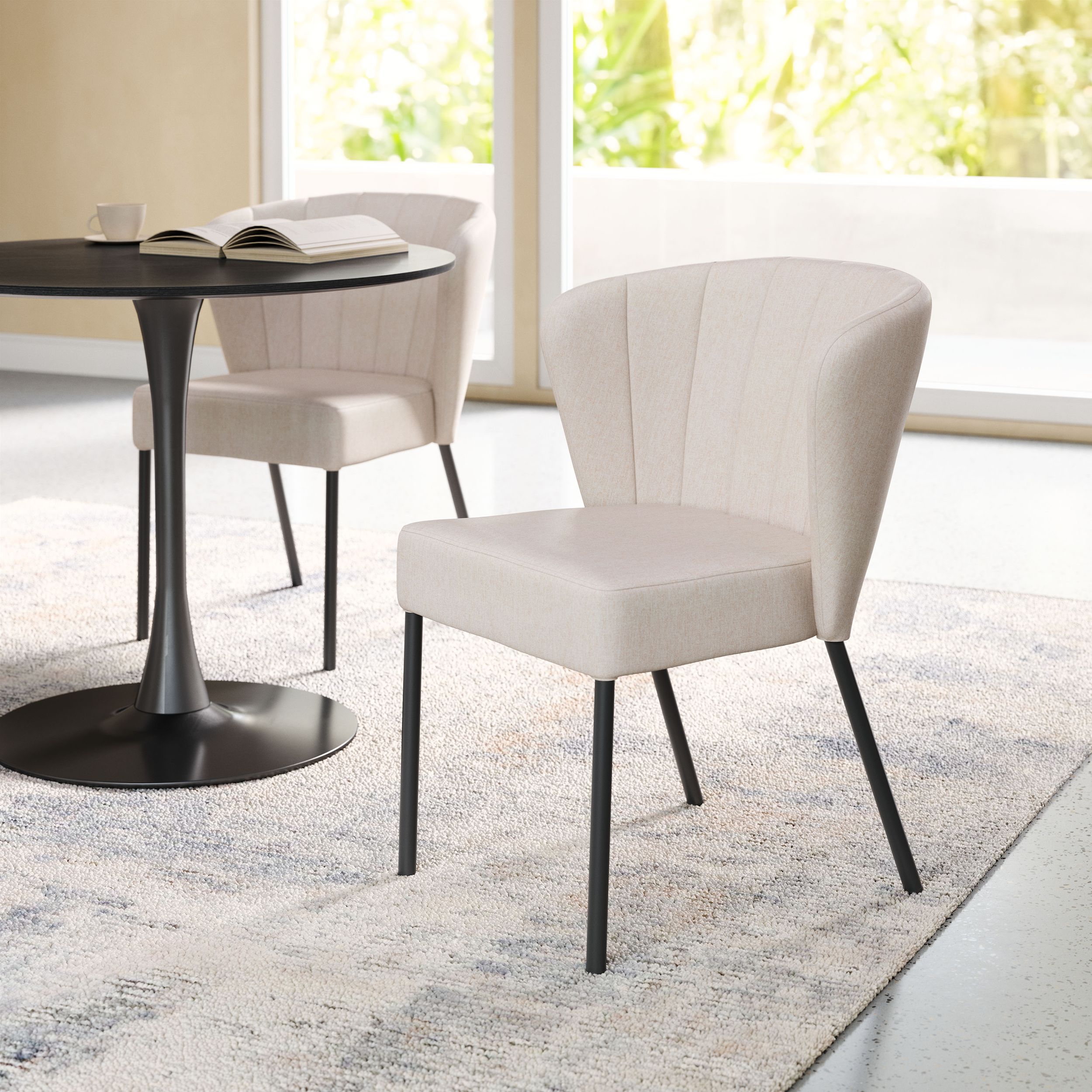 Aimee Polyester/Steel Dining Chair