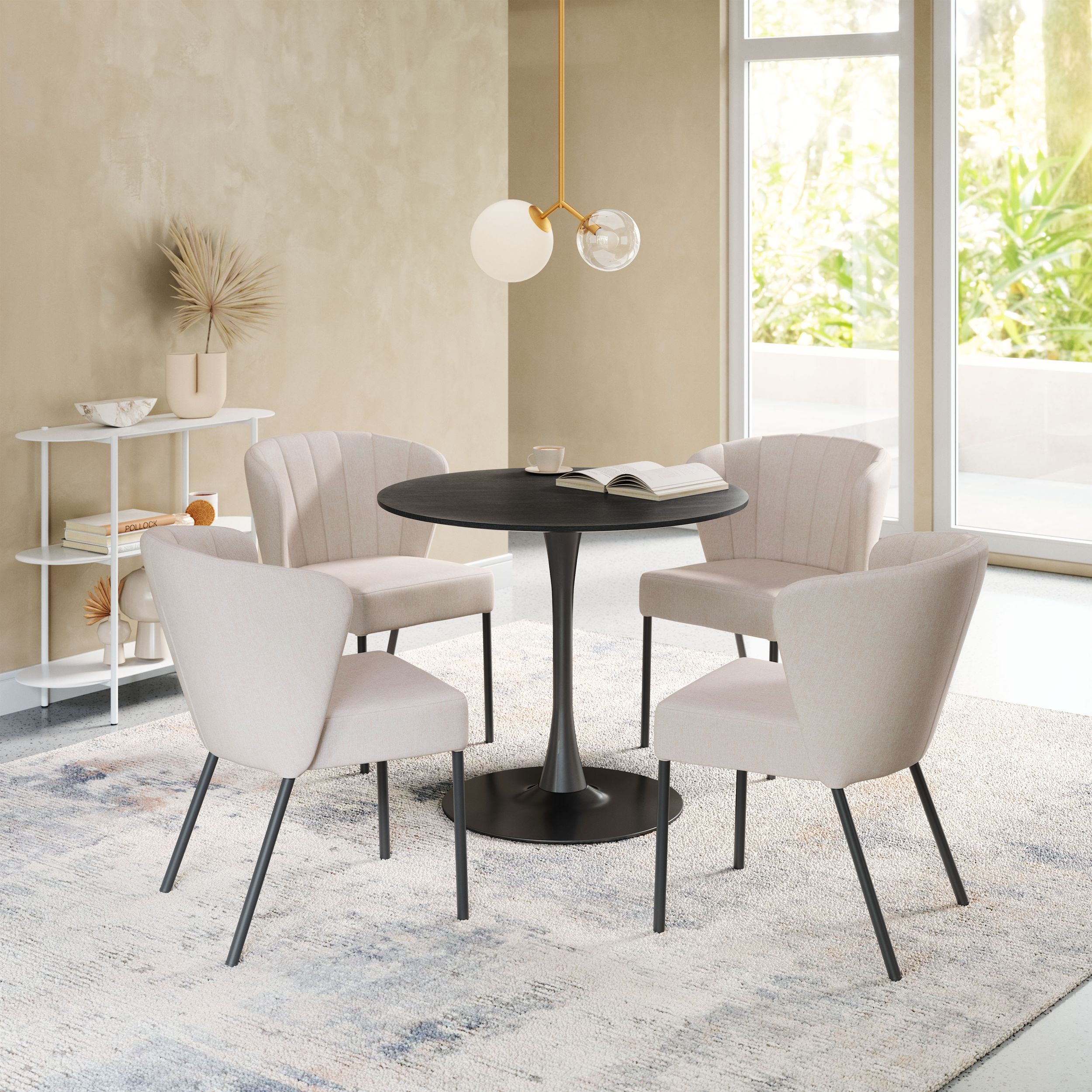 Aimee Polyester/Steel Dining Chair