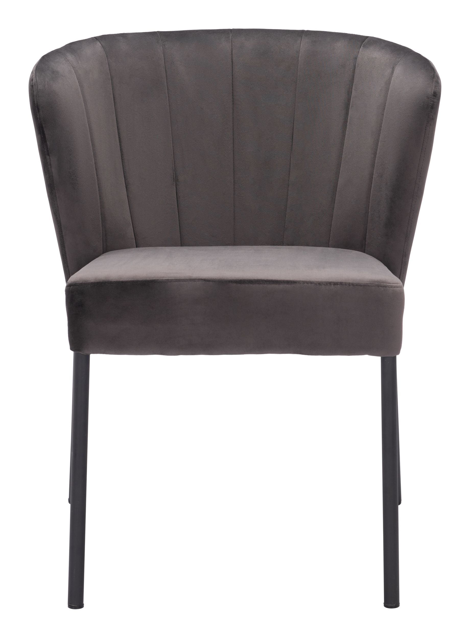 Aimee Velvet/Steel Dining Chair