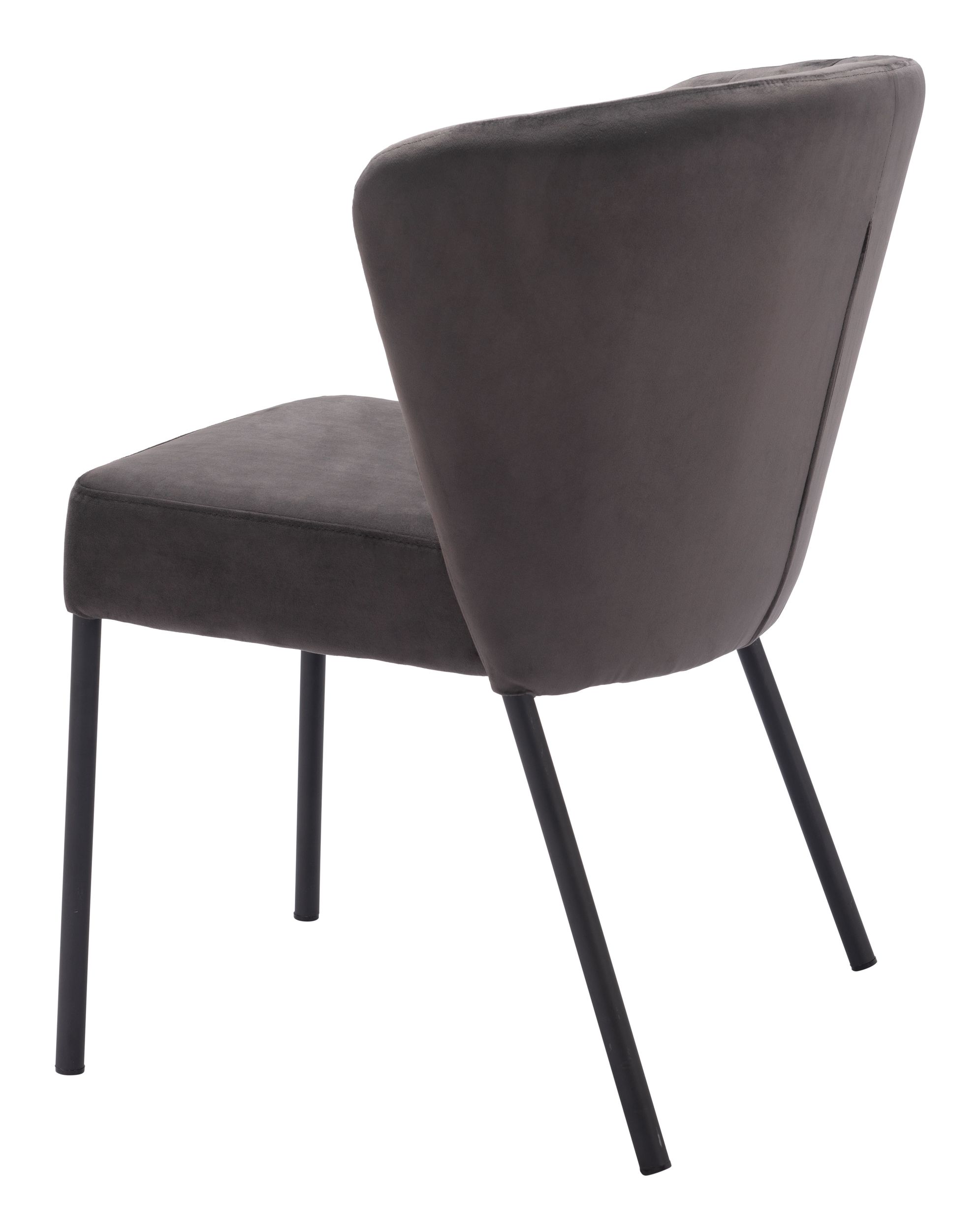 Aimee Velvet/Steel Dining Chair