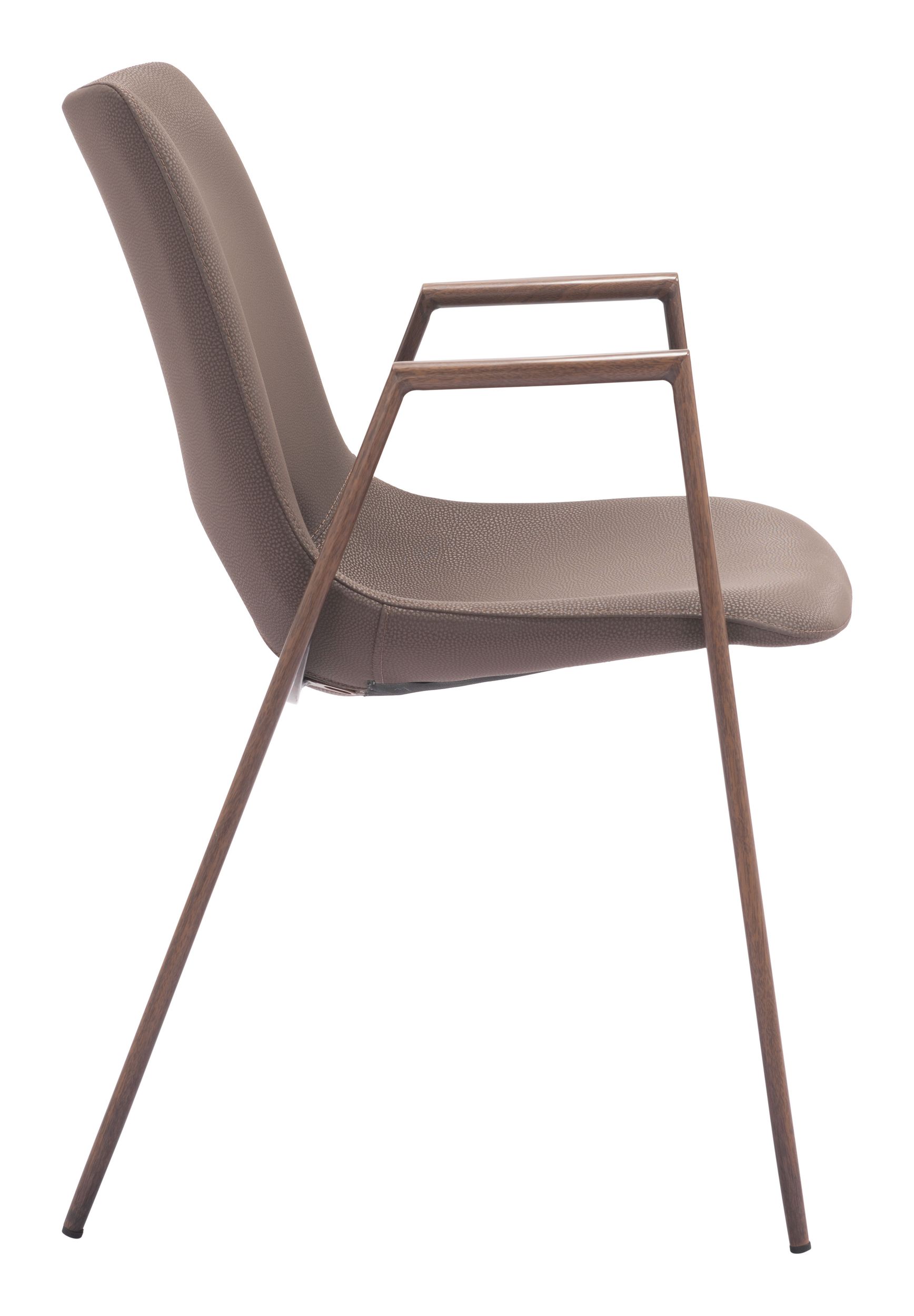 Desi Faux Leather/Steel Dining Chair