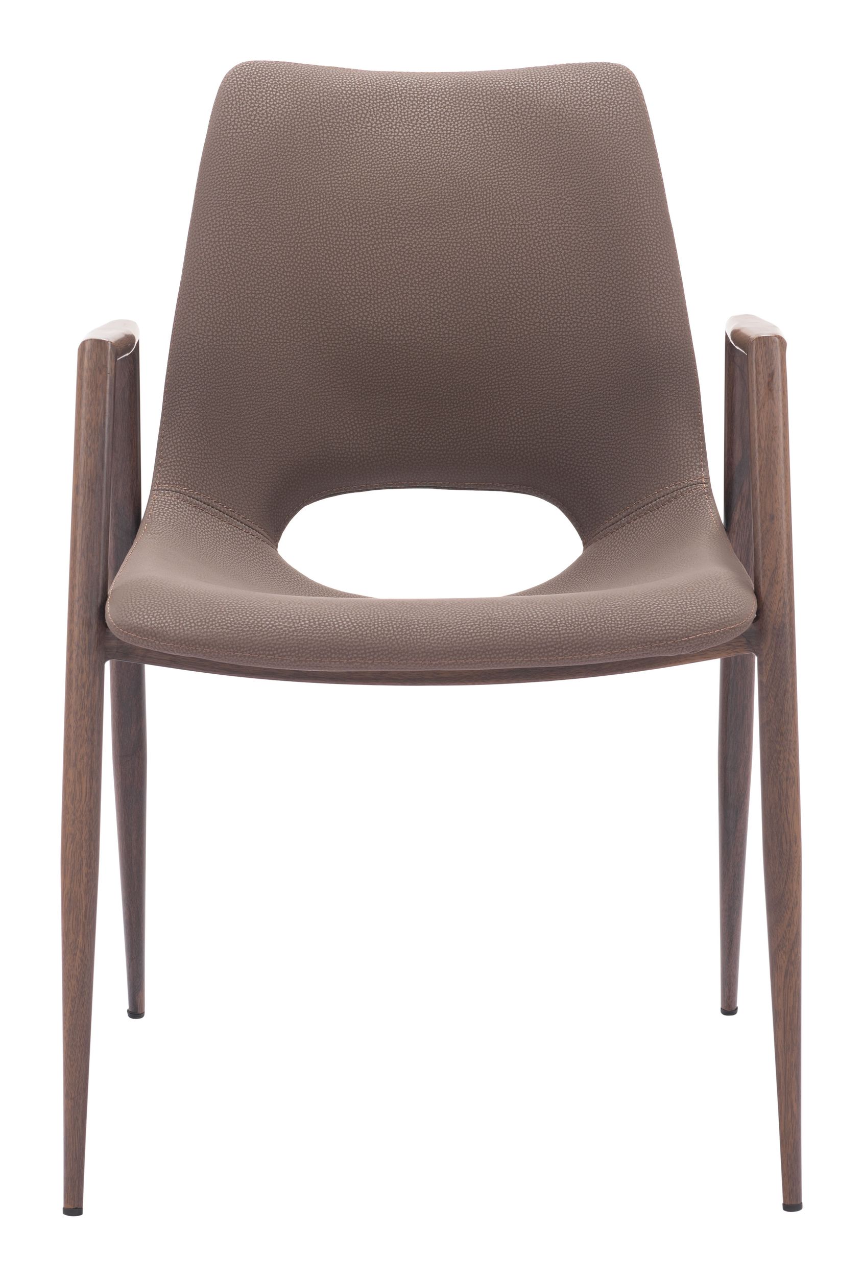 Desi Faux Leather/Steel Dining Chair