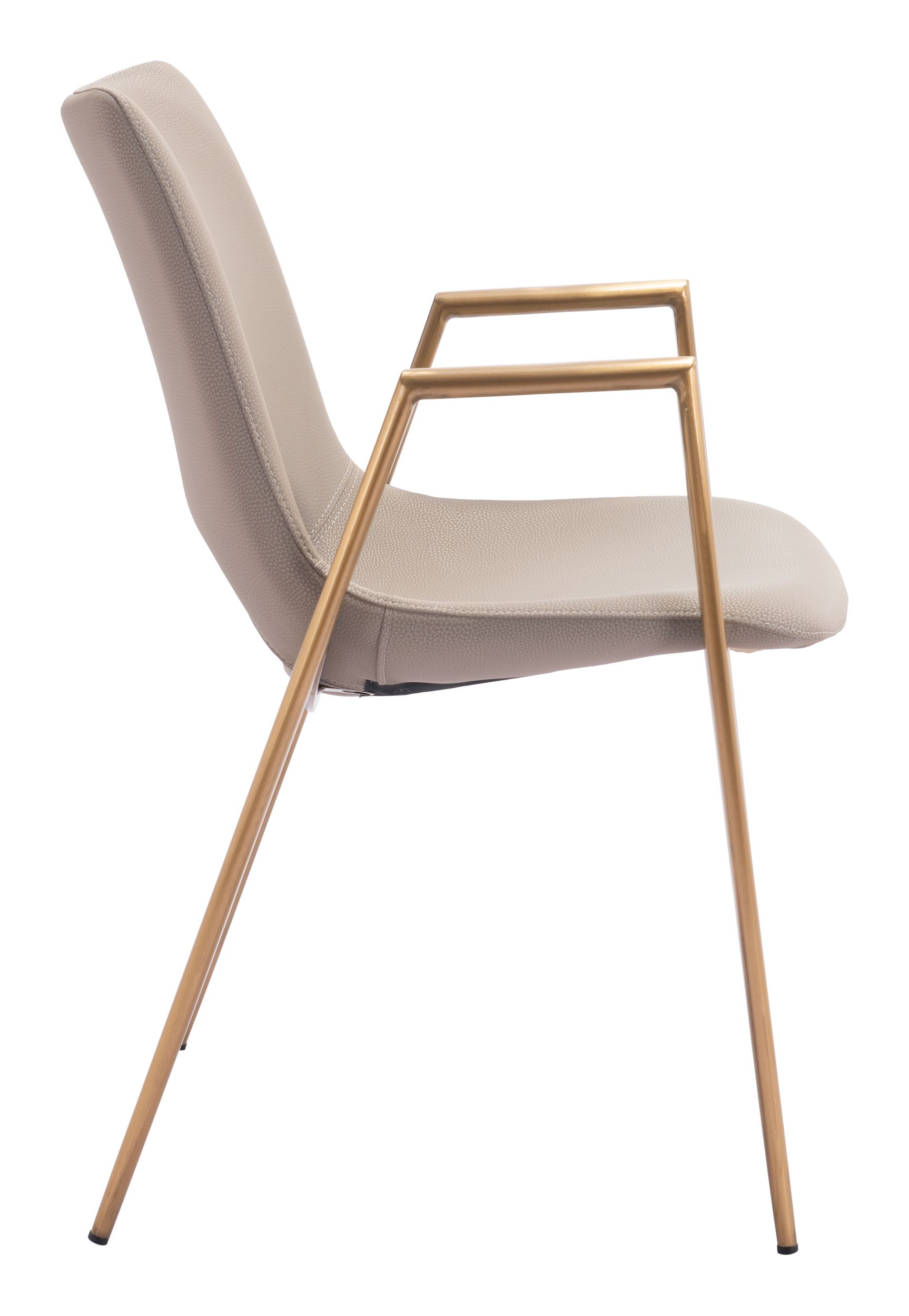 Desi Faux Leather/Steel Dining Chair