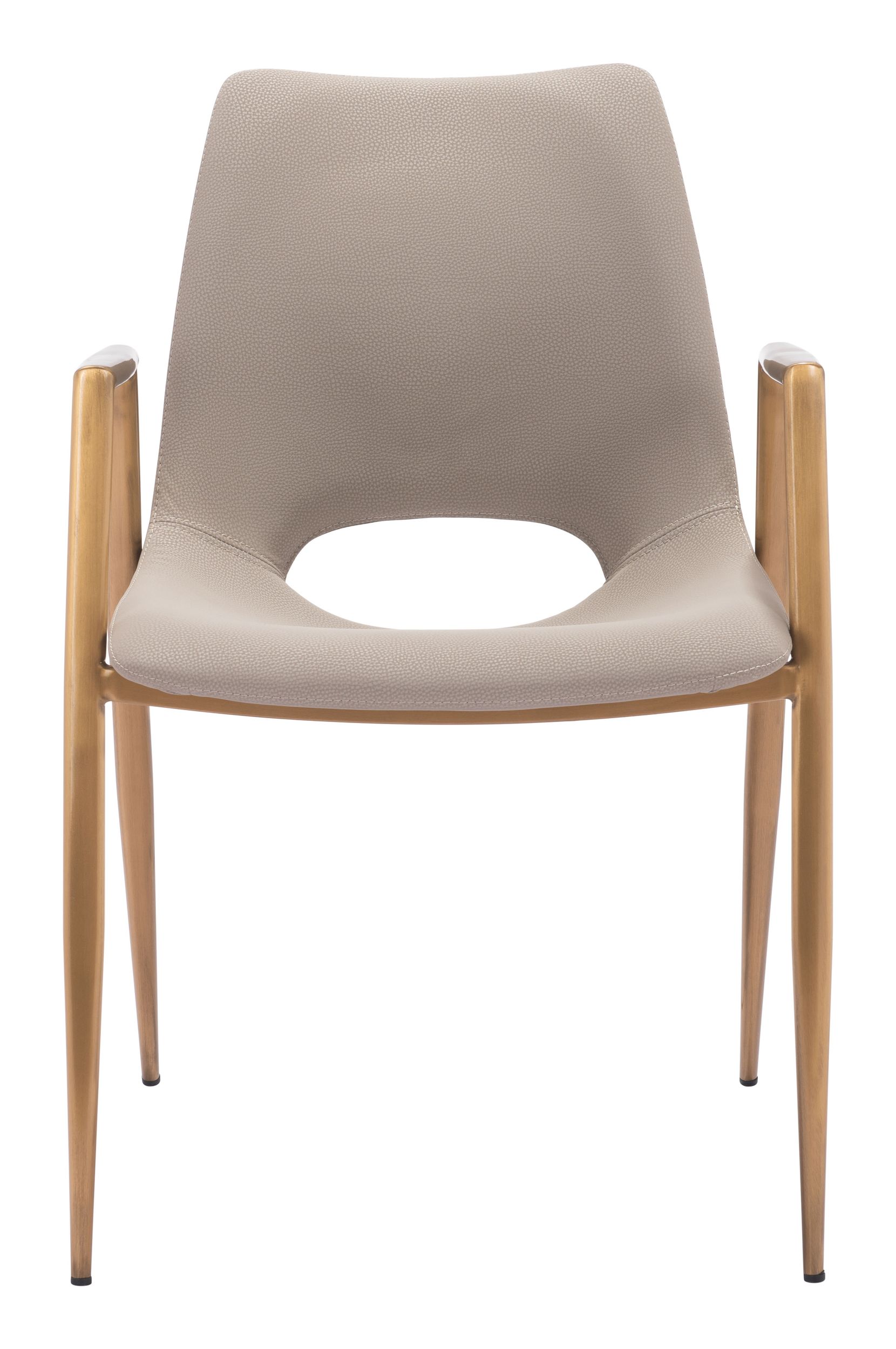Desi Faux Leather/Steel Dining Chair