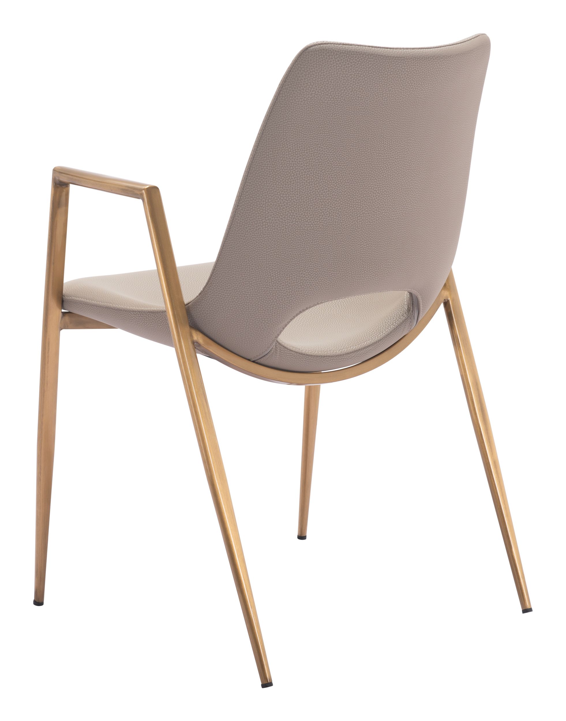 Desi Faux Leather/Steel Dining Chair