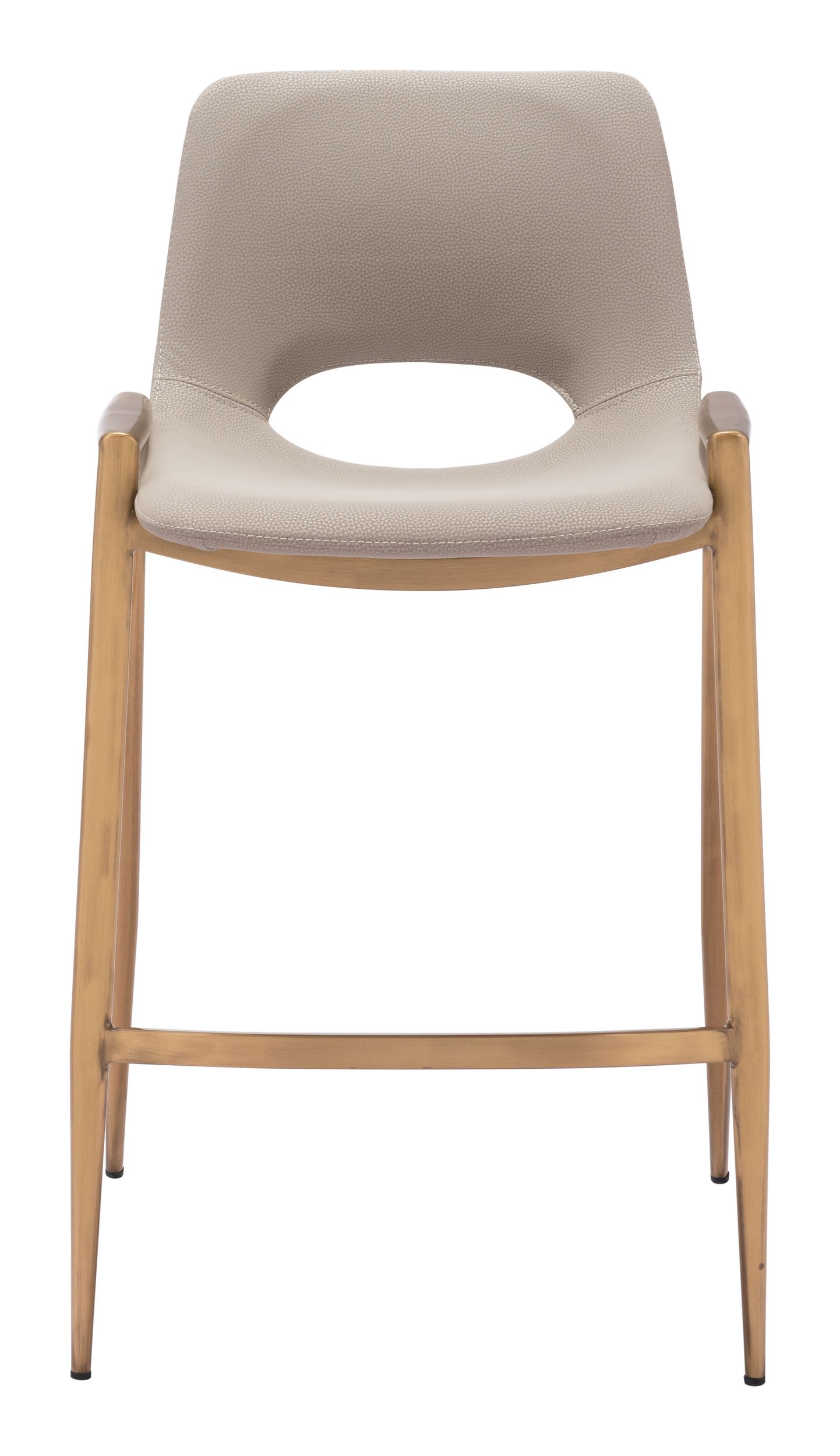 Desi Faux Leather/Steel Counter Stool