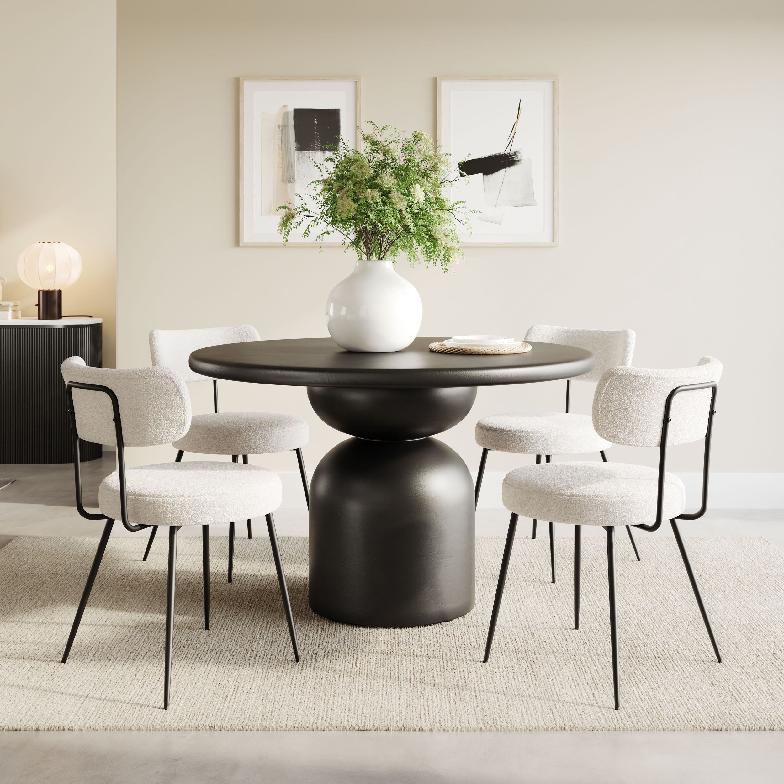 Blanca Polyester/Steel Dining Chair