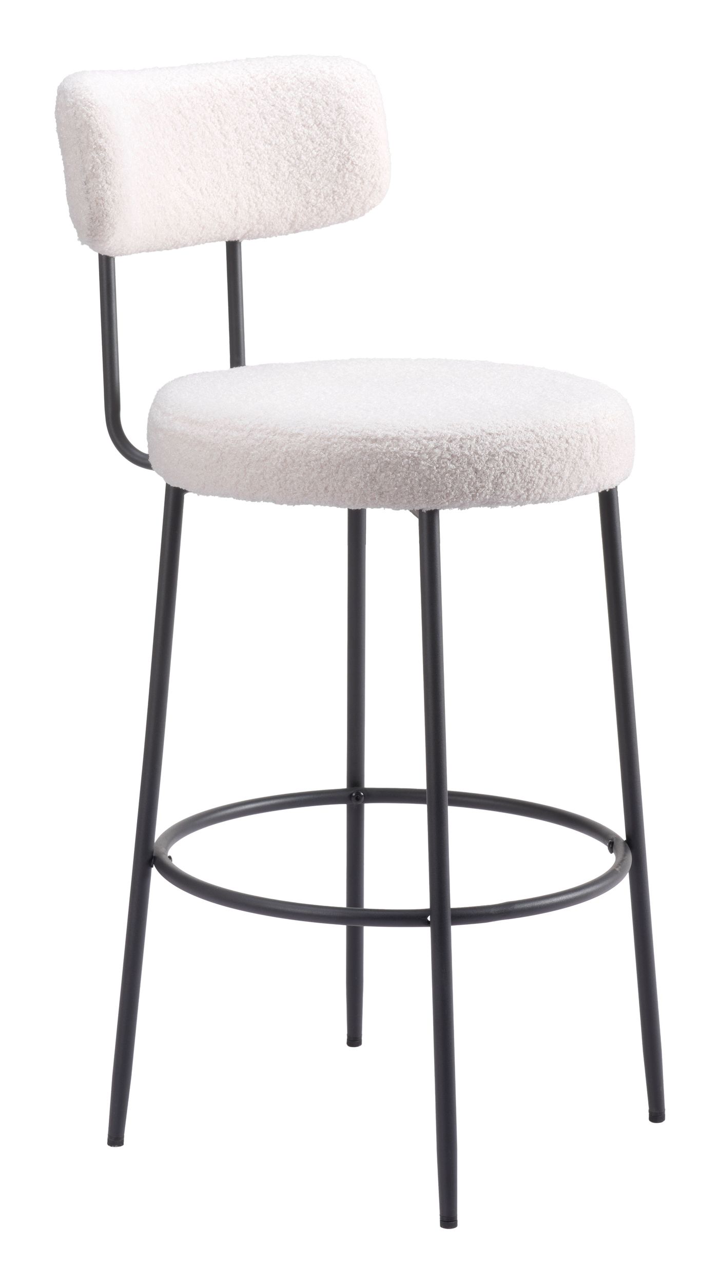 Blanca Polyester/Steel Barstool
