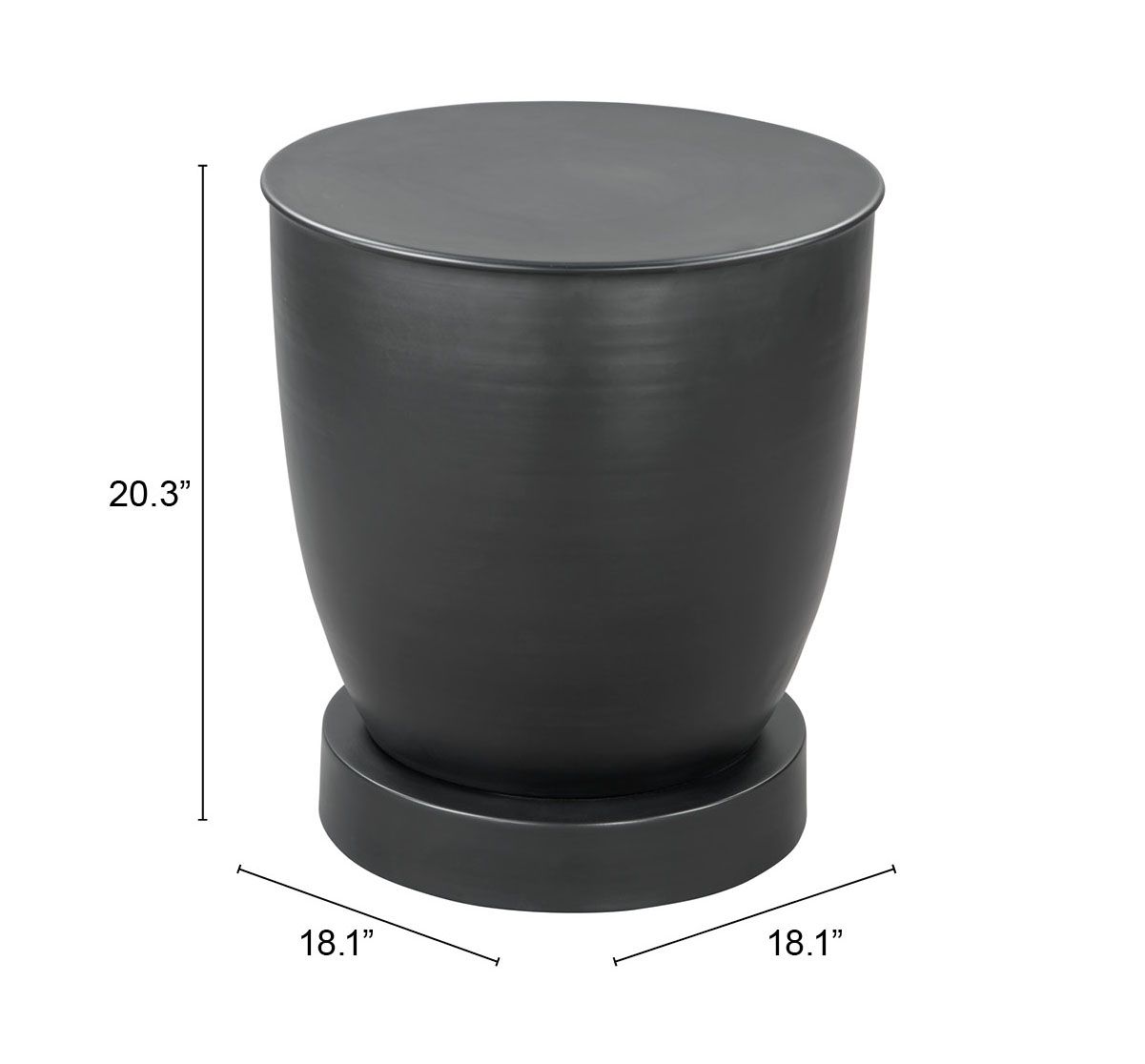 Baku Round Iron Side Table