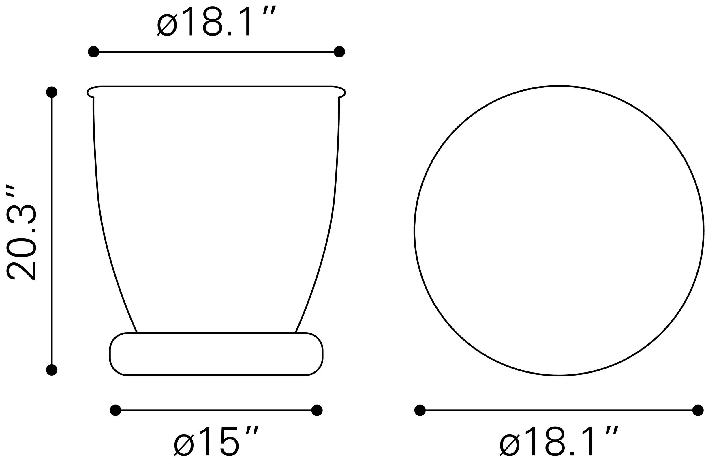 Baku Round Iron Side Table