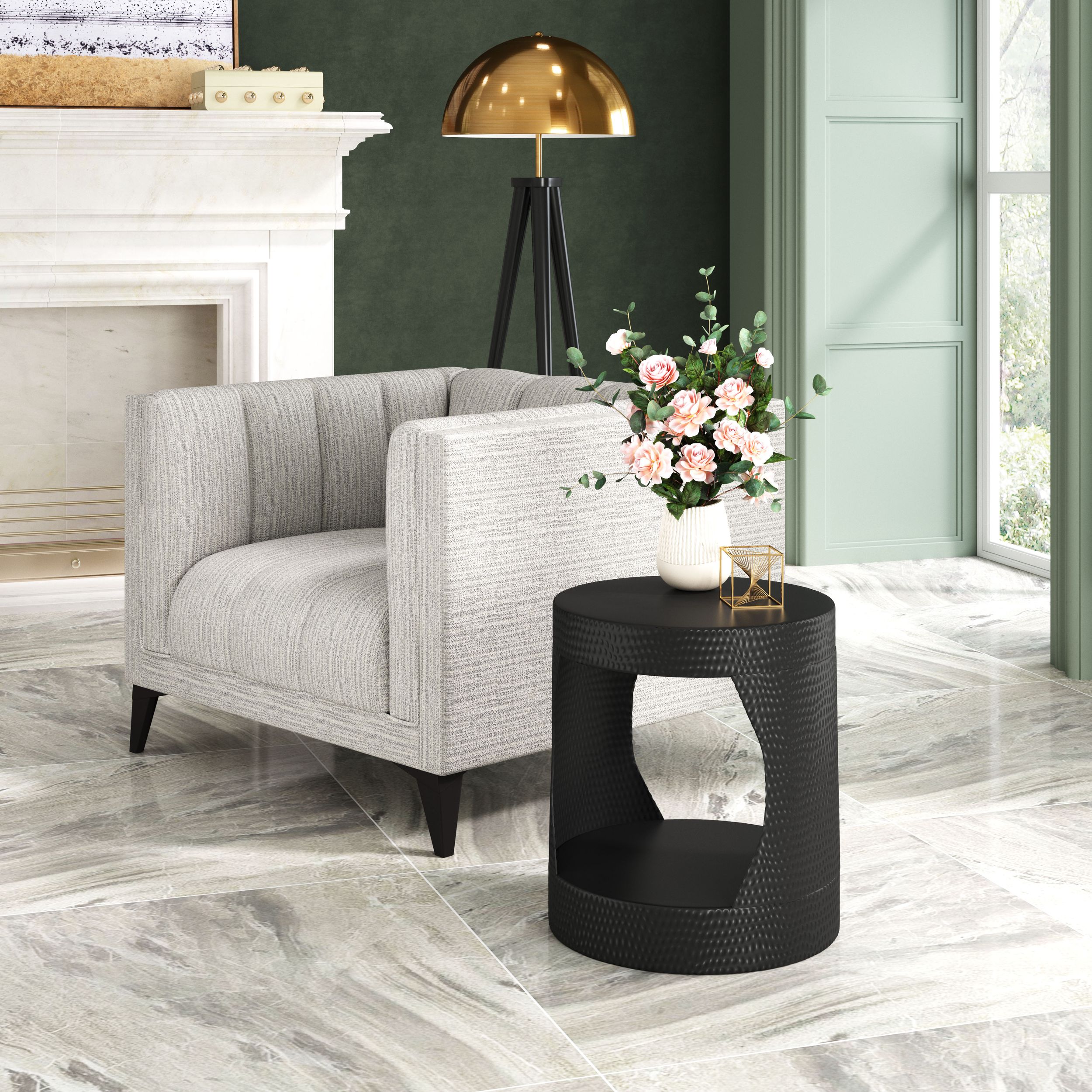 Nuuk Round Iron Side Table