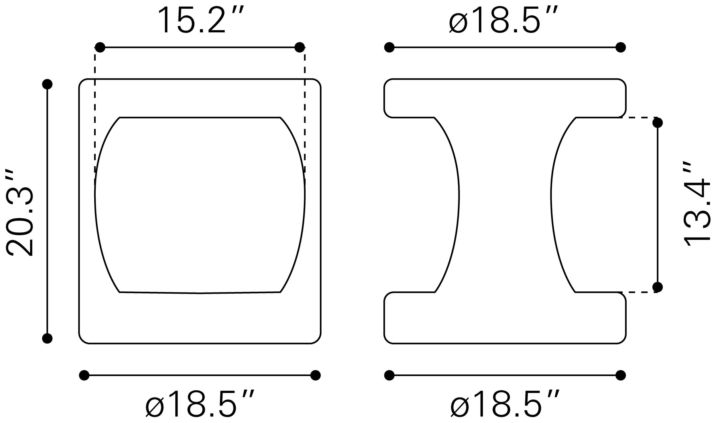 Nuuk Round Iron Side Table
