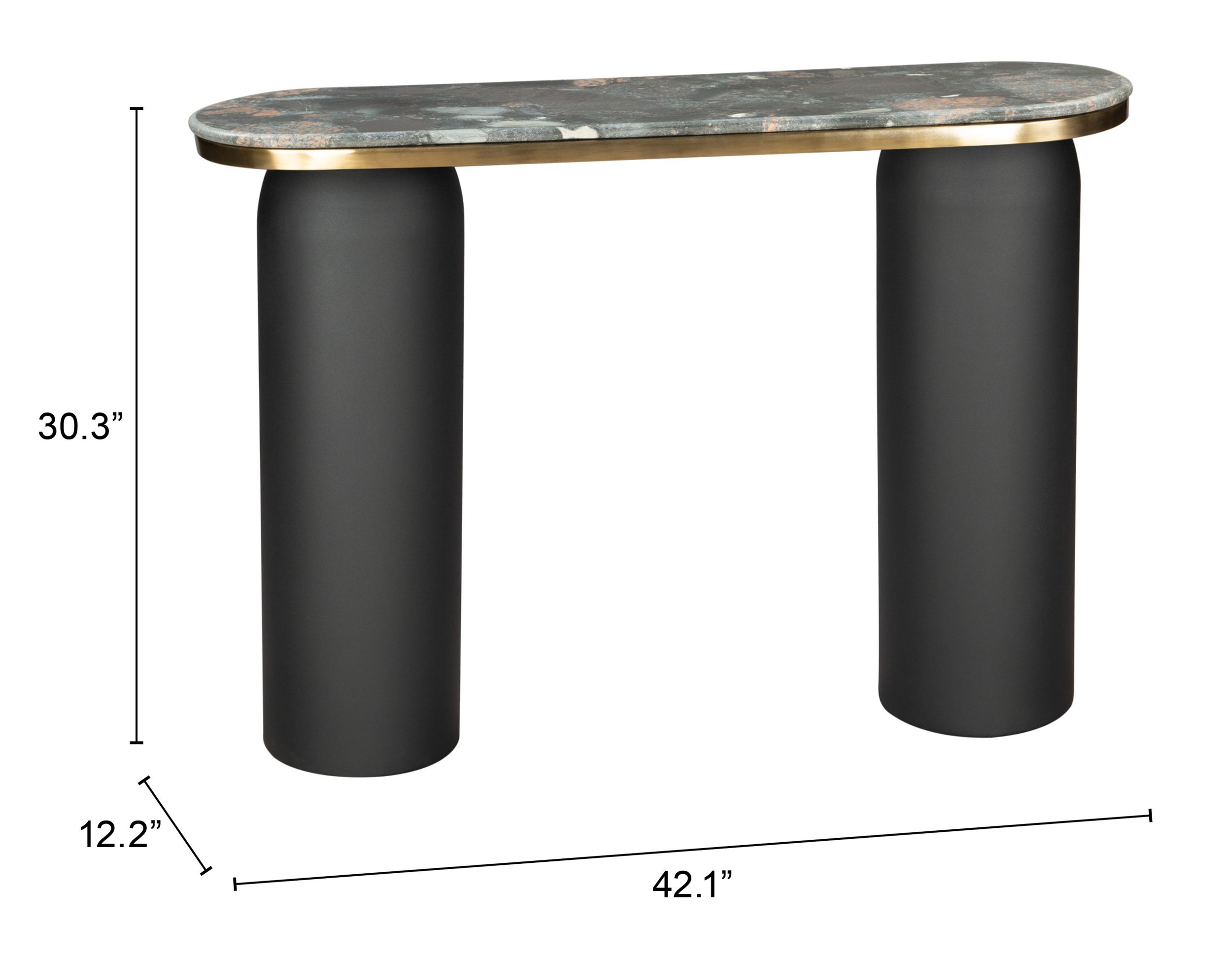 Luxor Marble/Iron Console Table