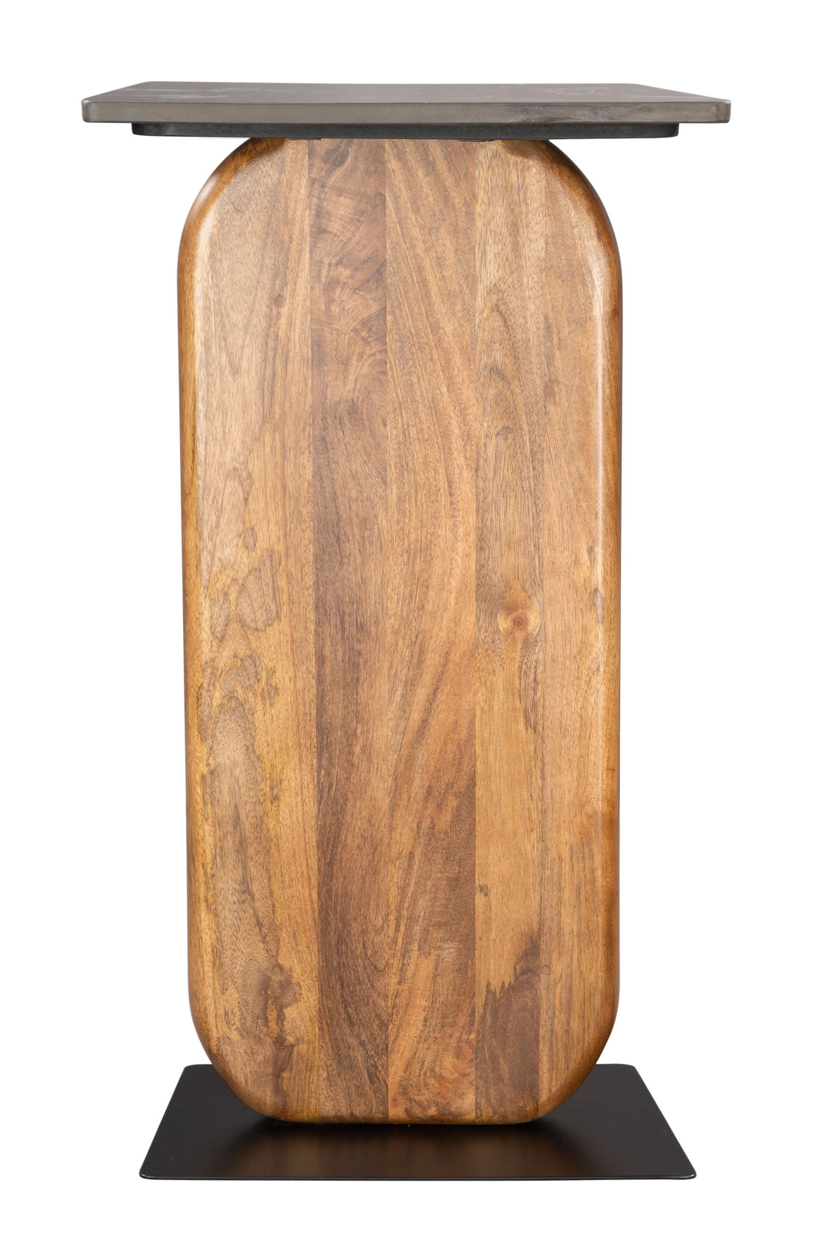 Pemba Marble/Wood/Iron Console Table