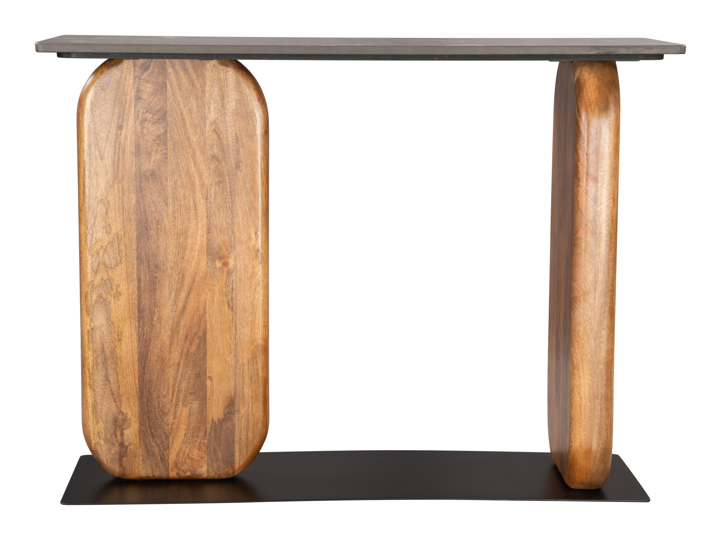Pemba Marble/Wood/Iron Console Table