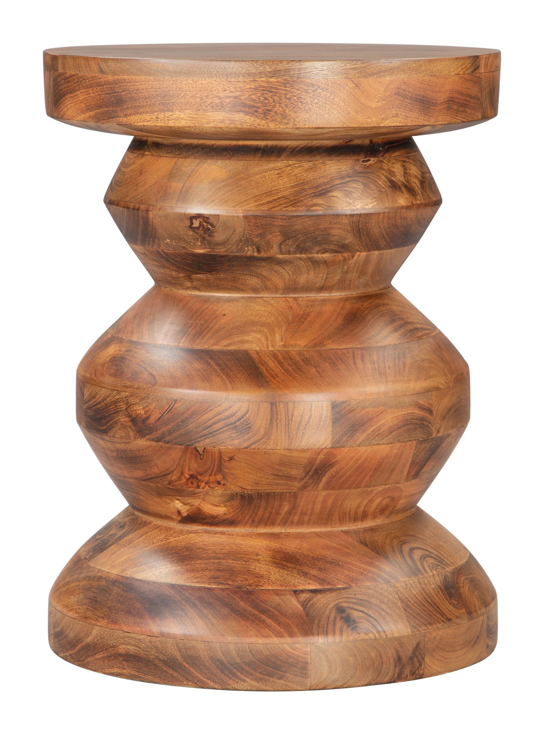 Kerala Round Wood Side Table