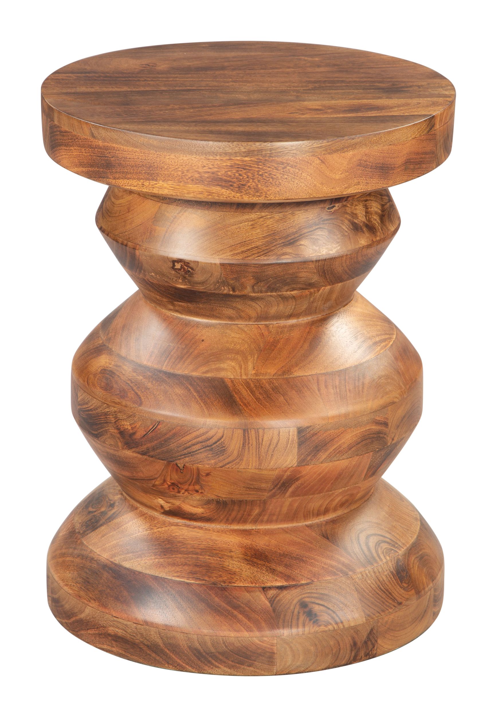 Kerala Round Wood Side Table
