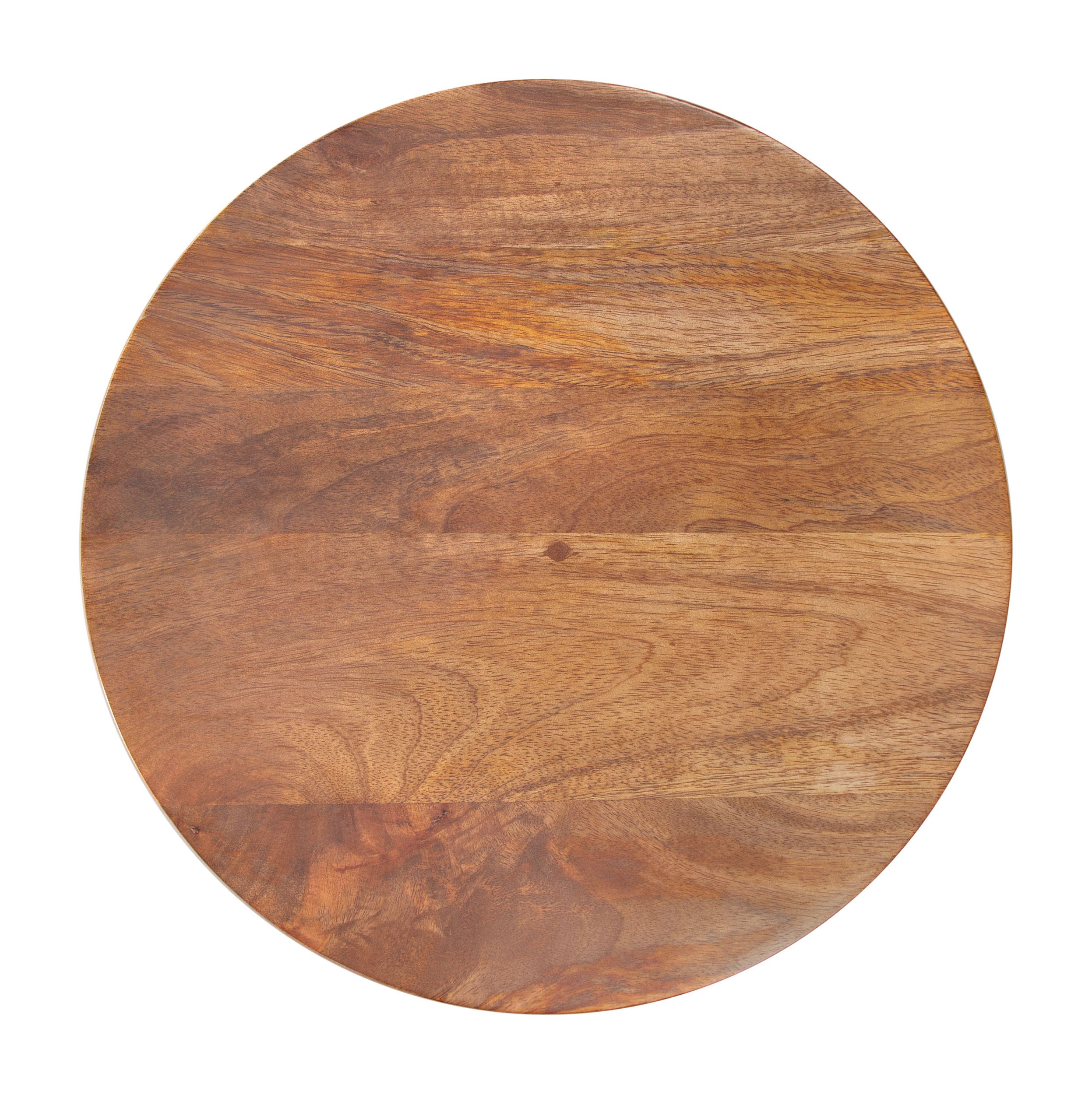 Kollam Round Wood Side Table