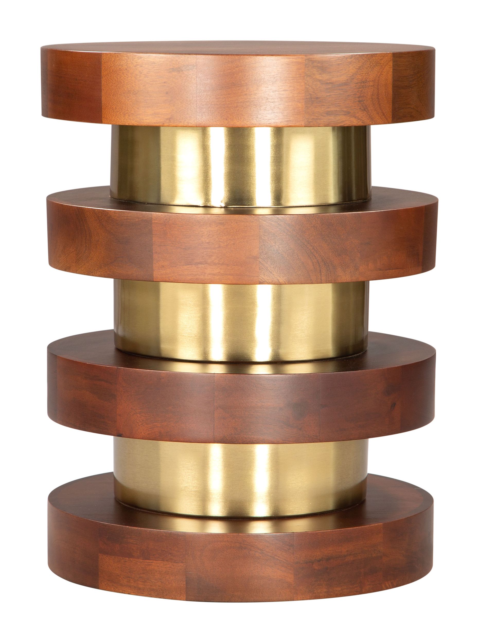 Marigot Round Wood/Iron Side Table