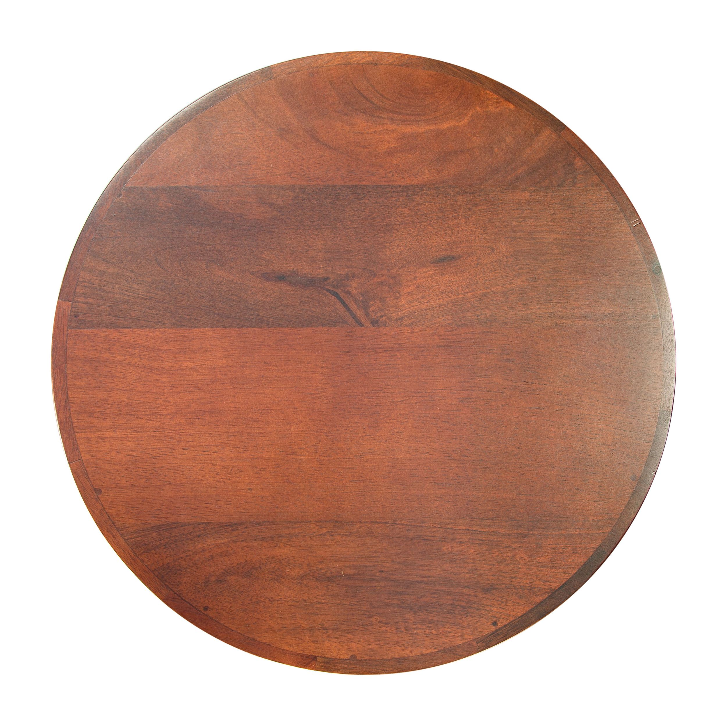 Marigot Round Wood/Iron Side Table