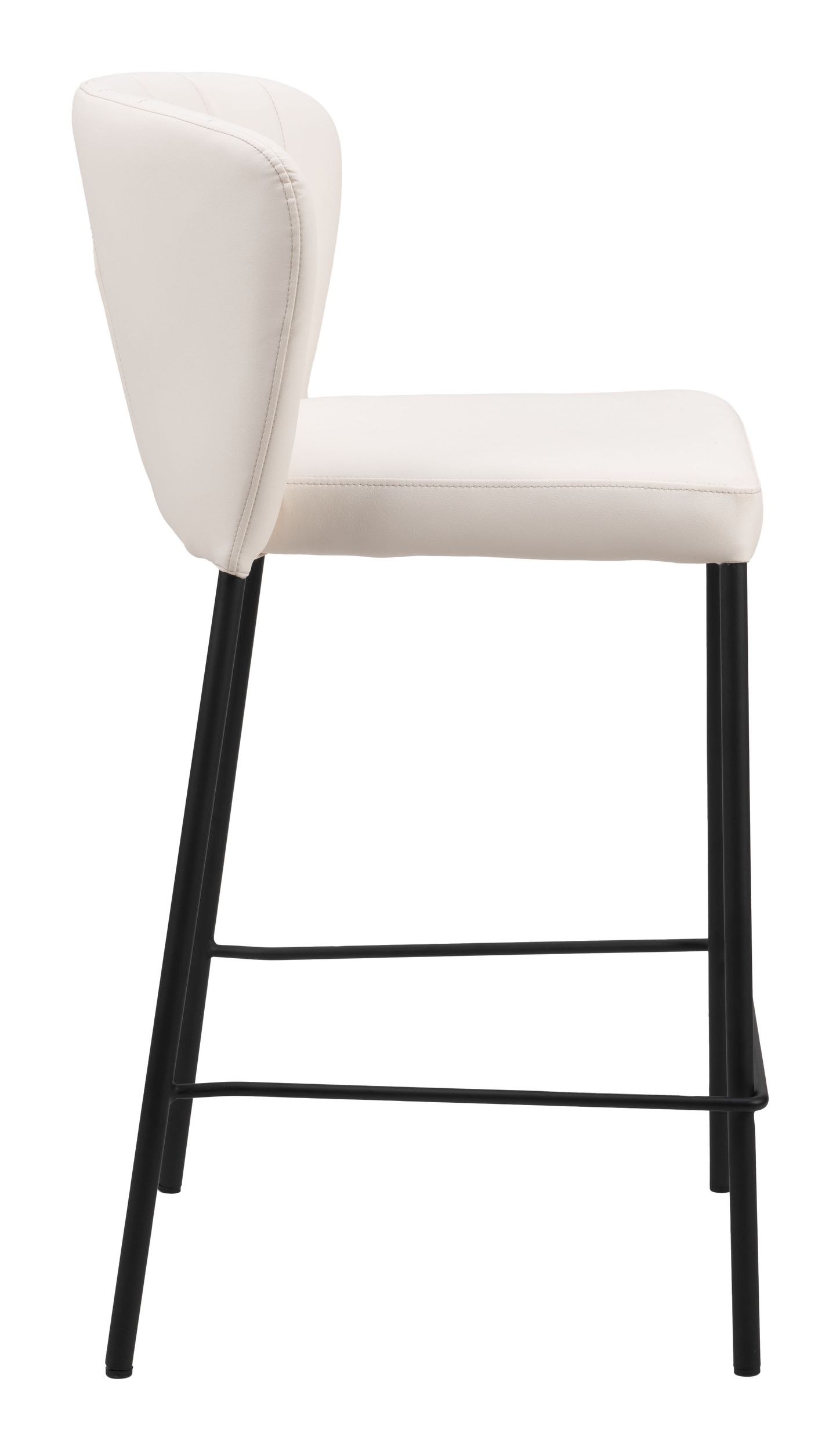 Linz Faux Leather/Steel Counter Stool