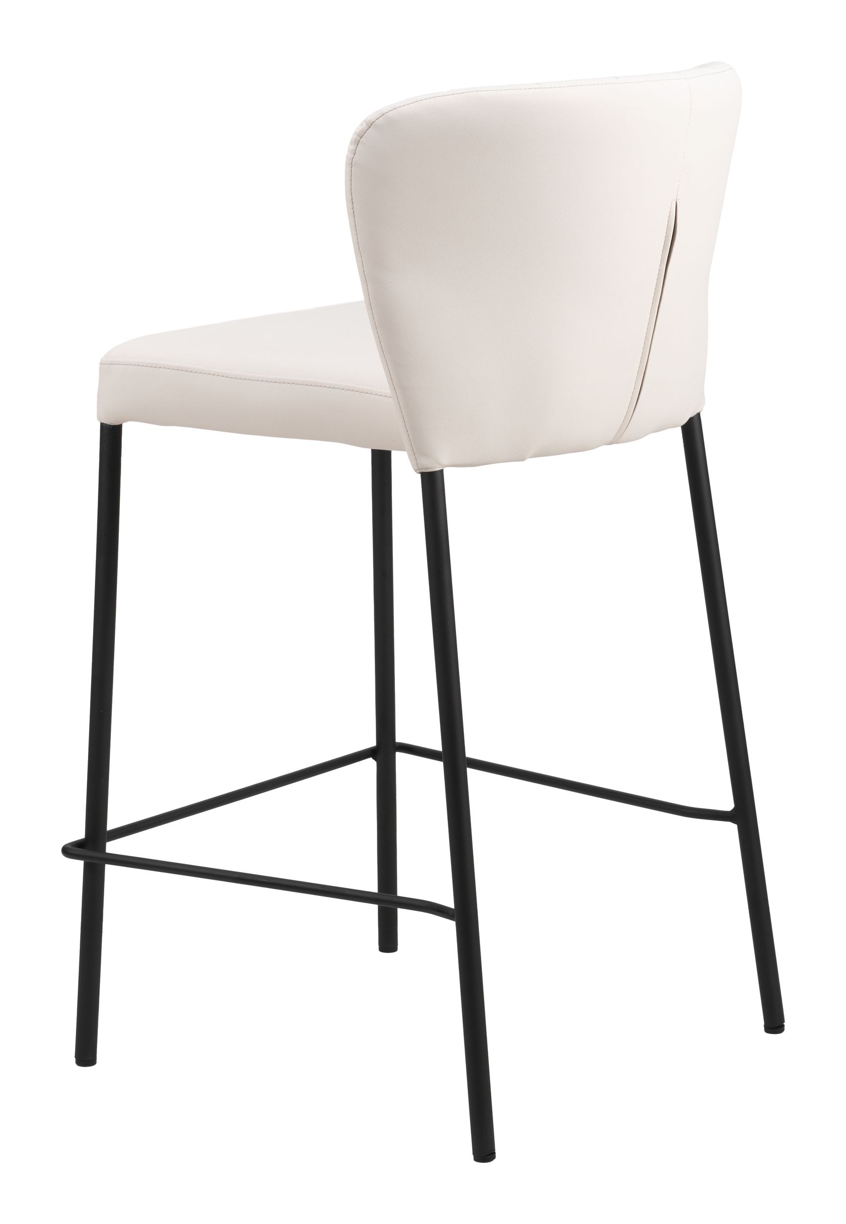 Linz Faux Leather/Steel Counter Stool