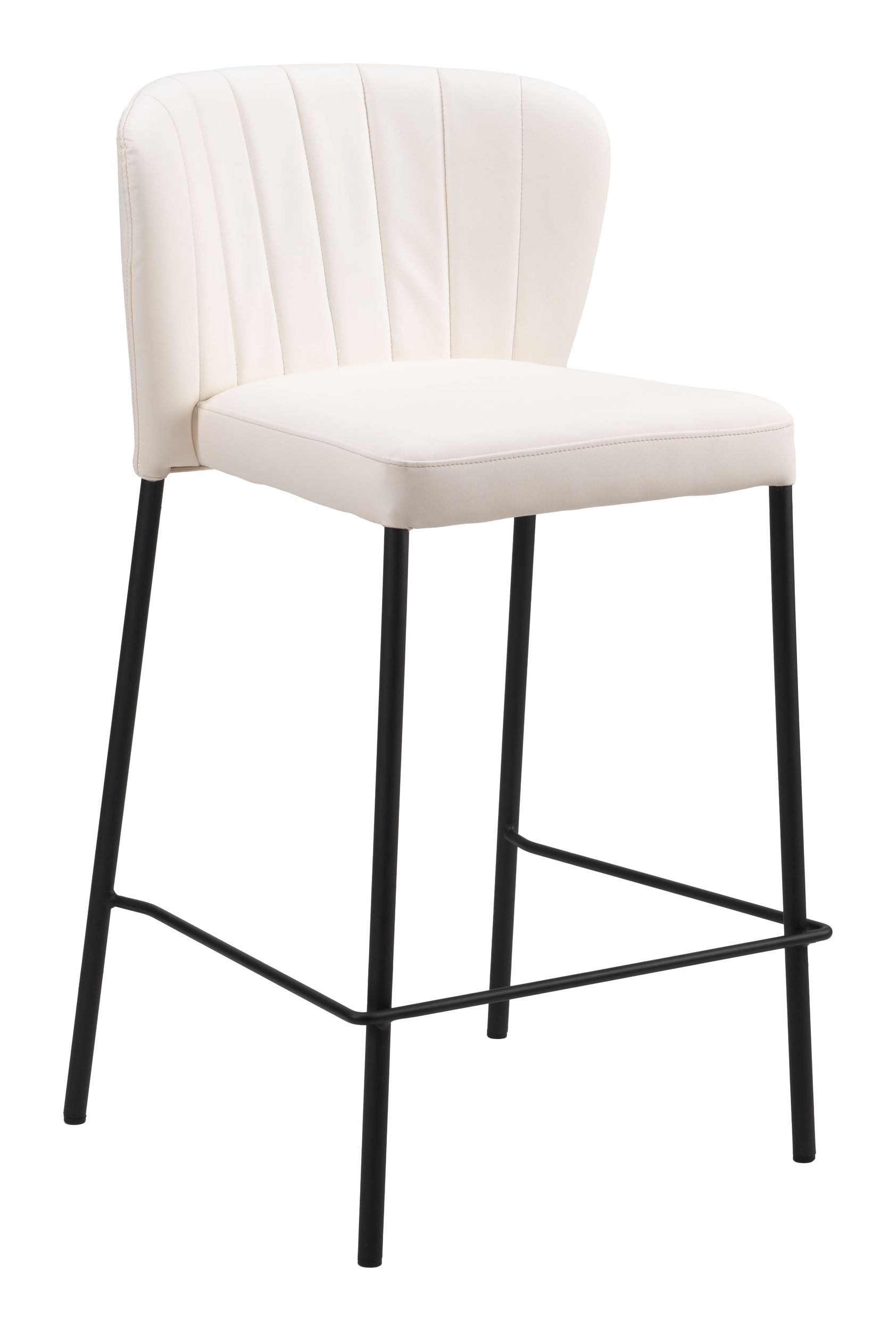 Linz Faux Leather/Steel Counter Stool