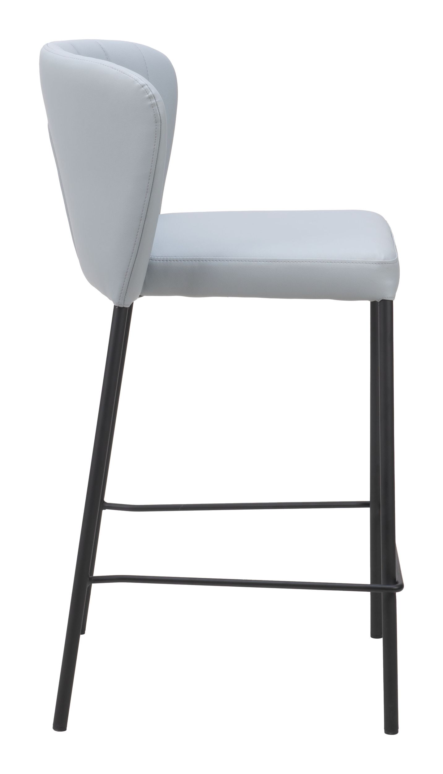 Linz Faux Leather/Steel Counter Stool