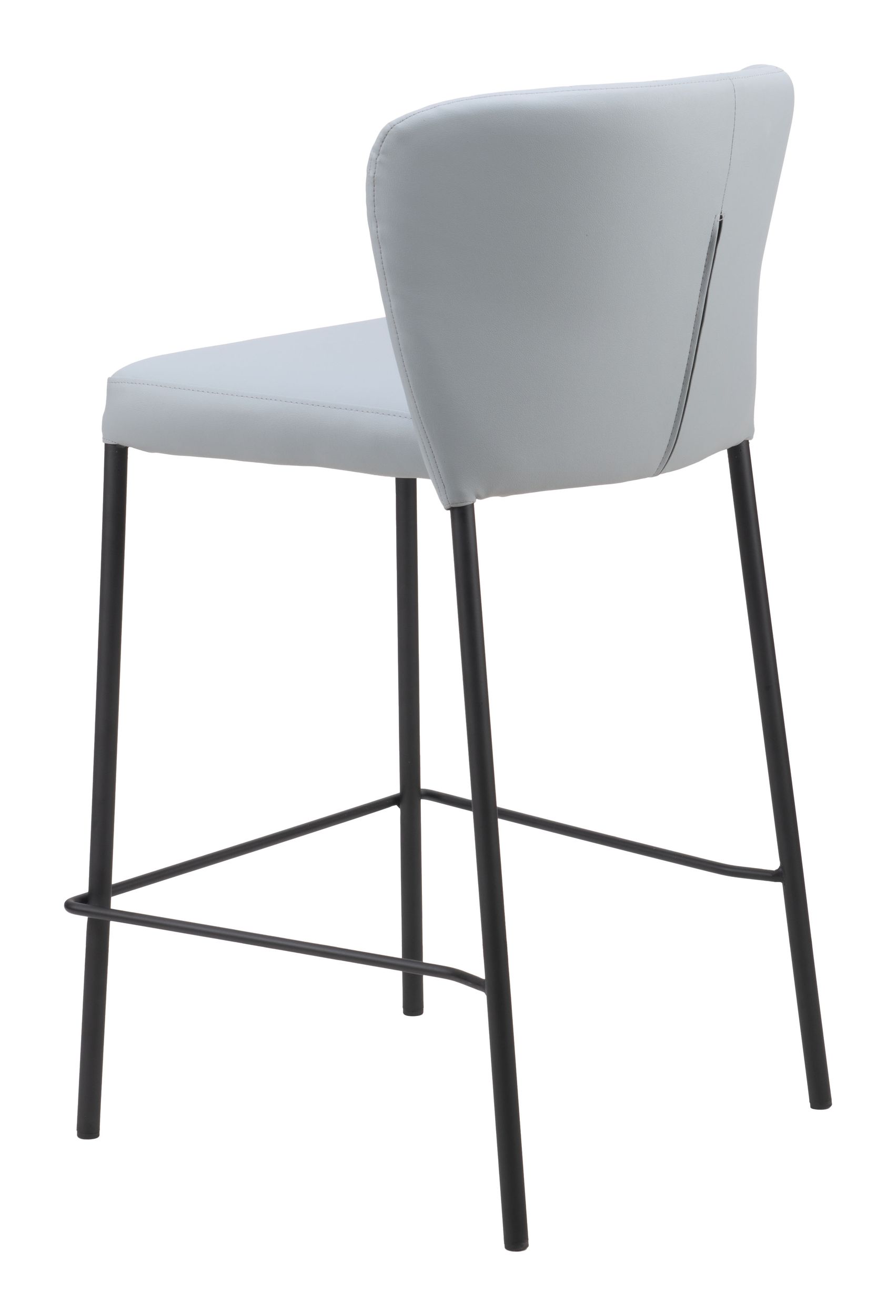Linz Faux Leather/Steel Counter Stool
