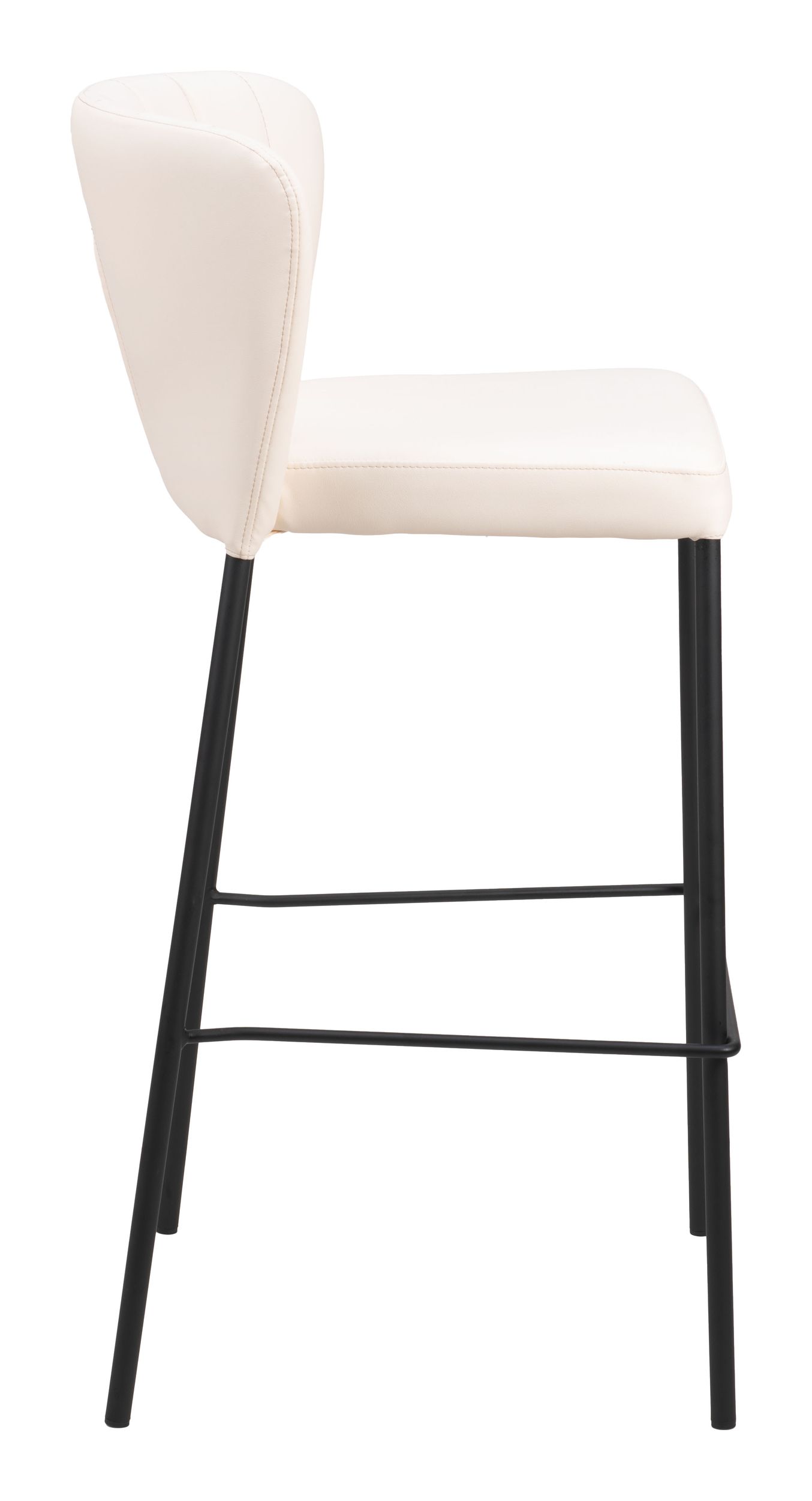 Linz Faux Leather/Steel Barstool