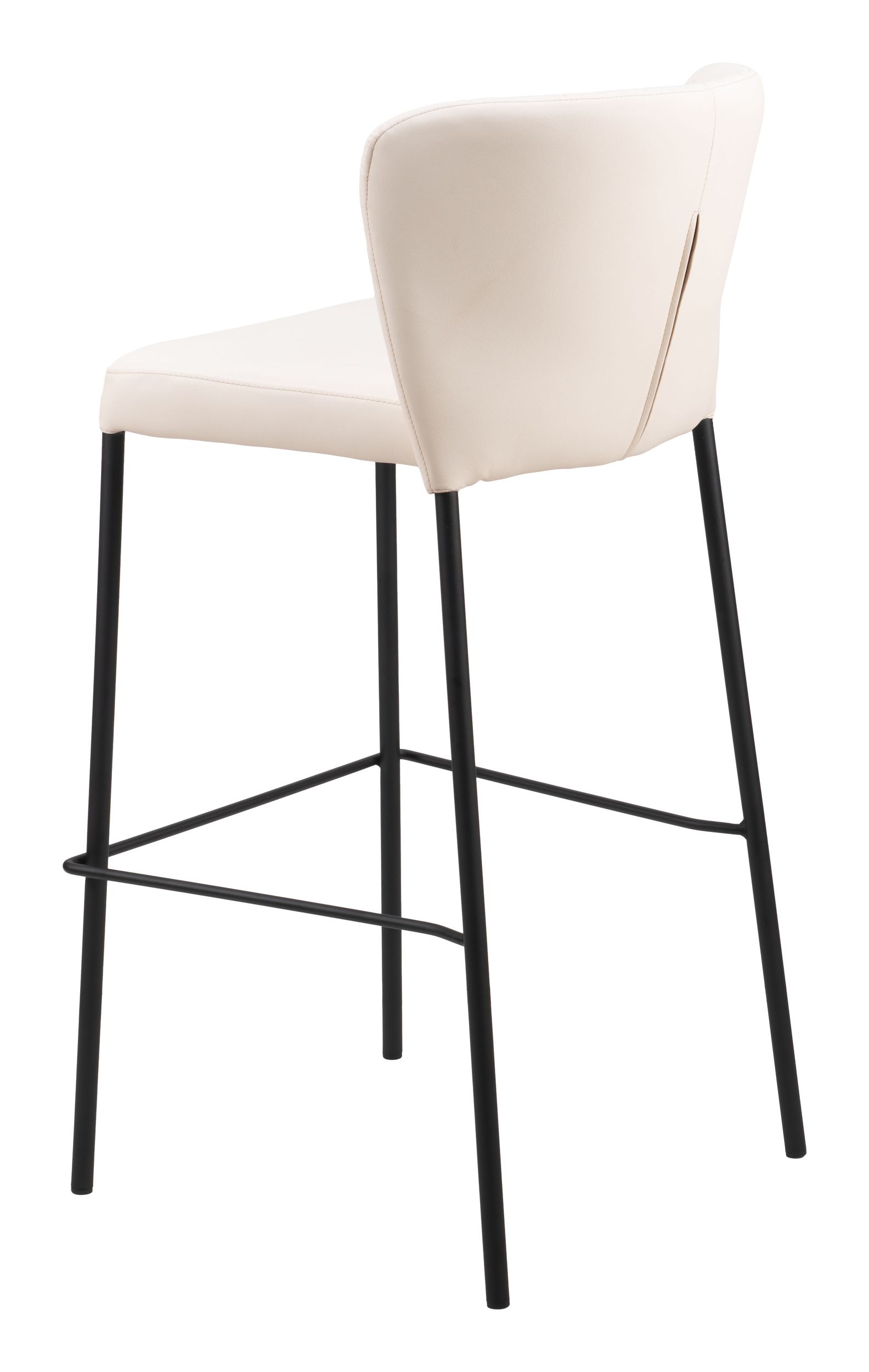 Linz Faux Leather/Steel Barstool