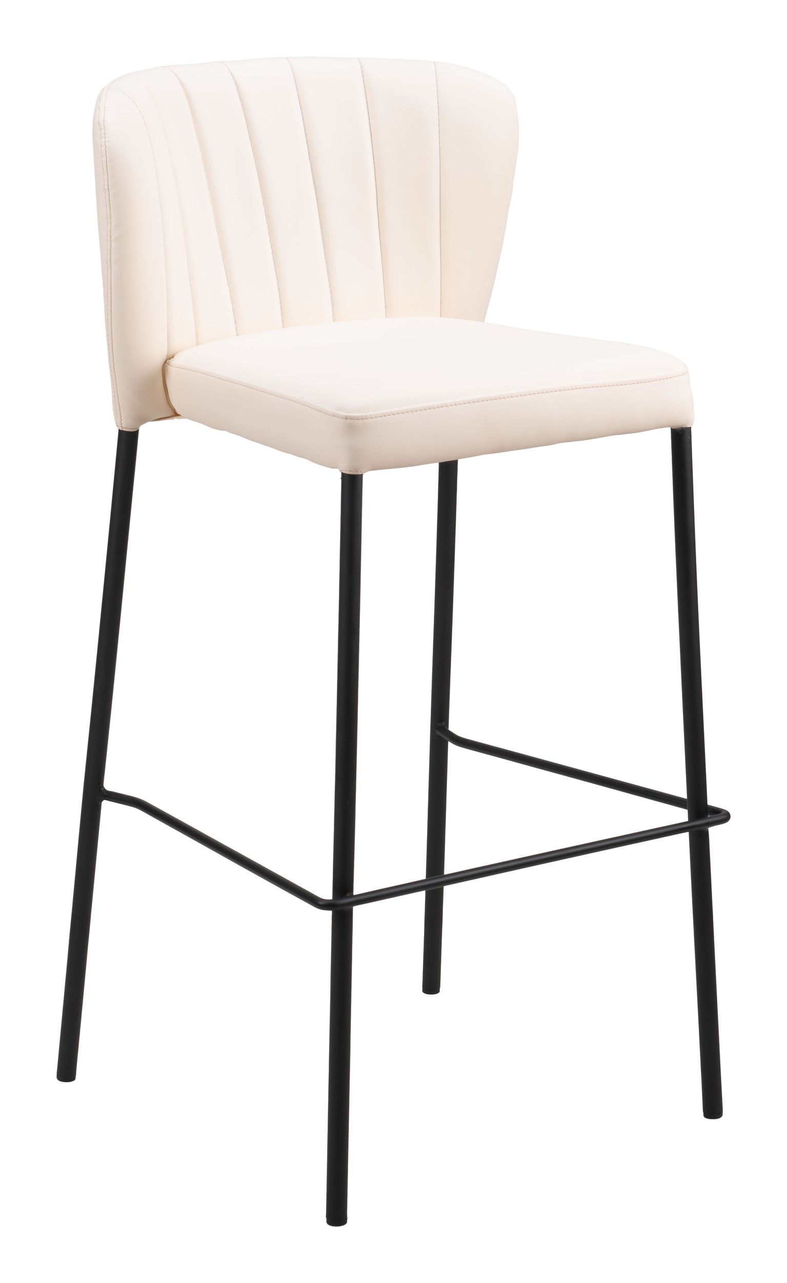Linz Faux Leather/Steel Barstool