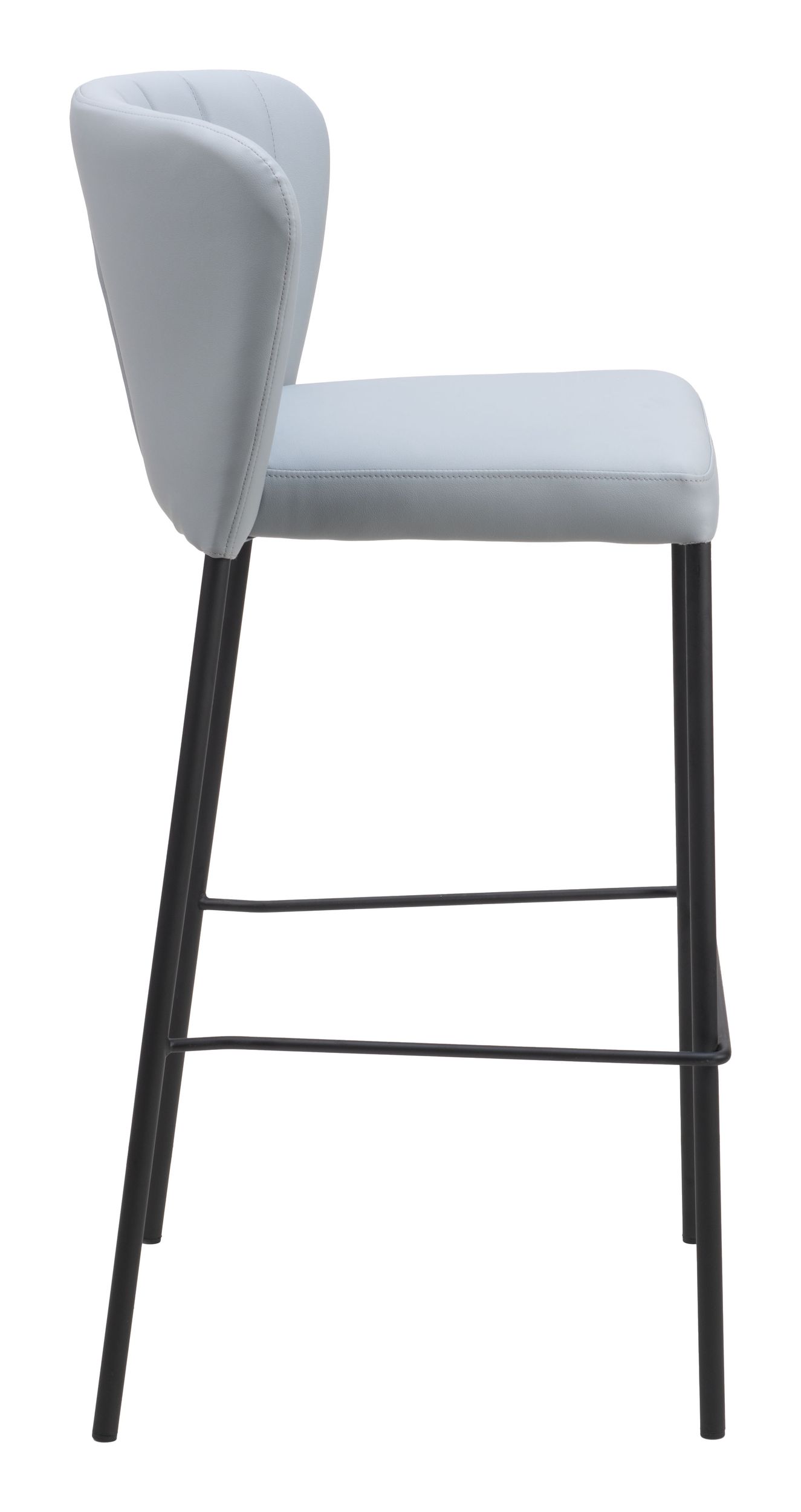 Linz Faux Leather/Steel Barstool