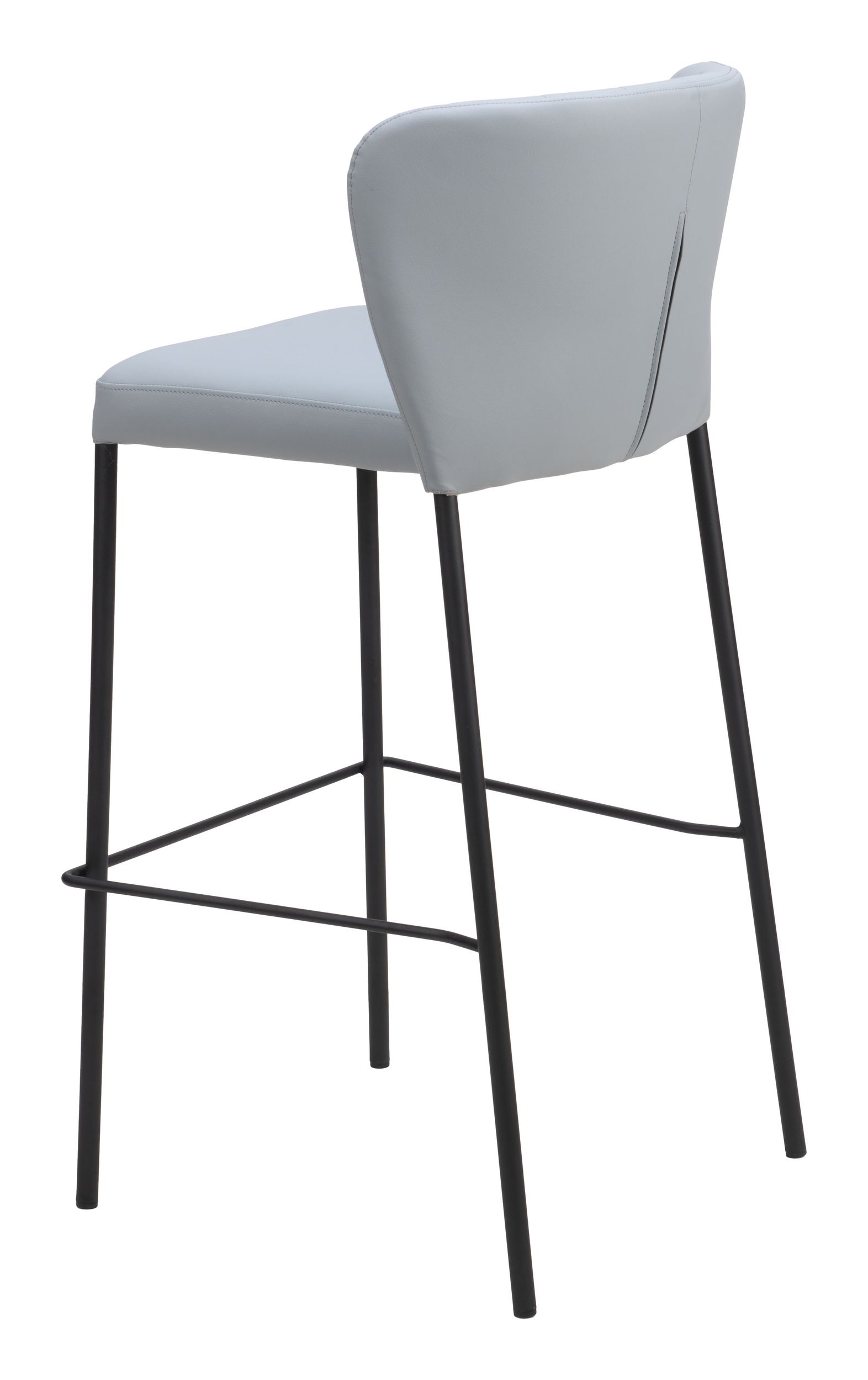 Linz Faux Leather/Steel Barstool