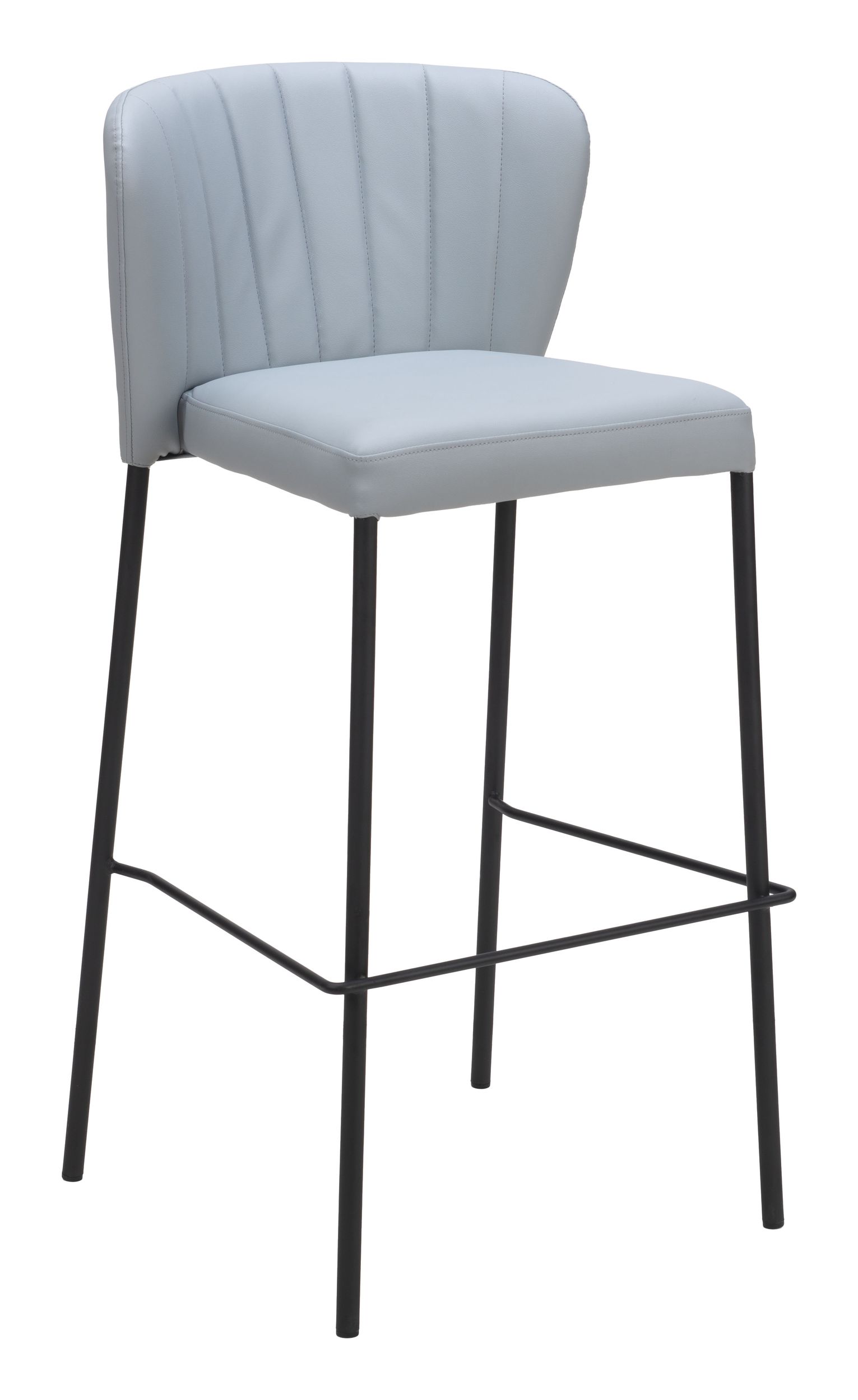 Linz Faux Leather/Steel Barstool