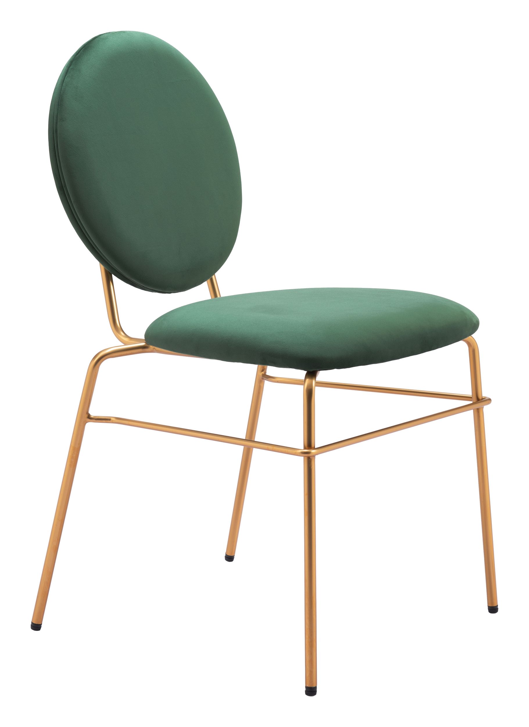 Odessa Velvet/Steel Dining Chair