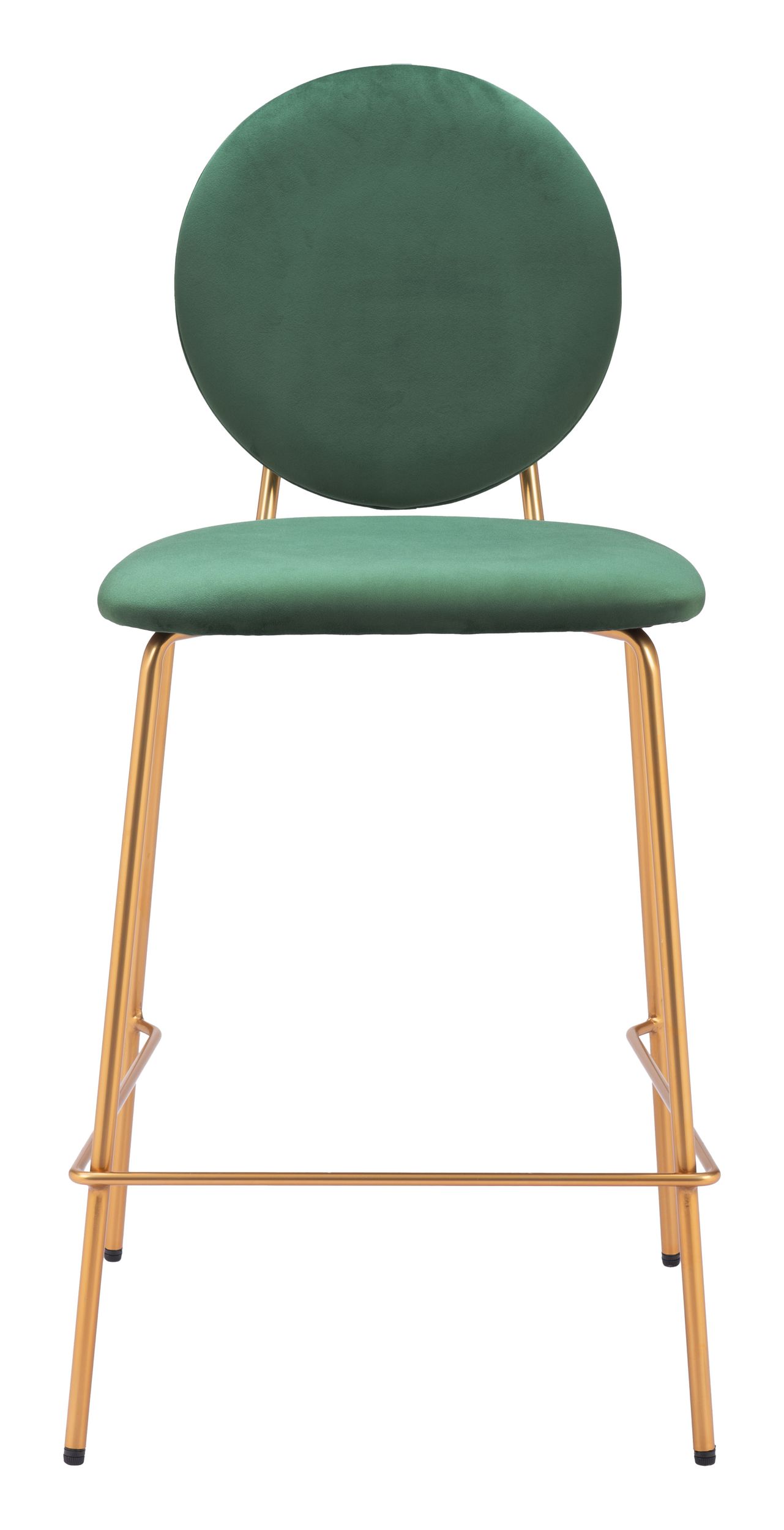 Odessa Velvet/Steel Counter Stool