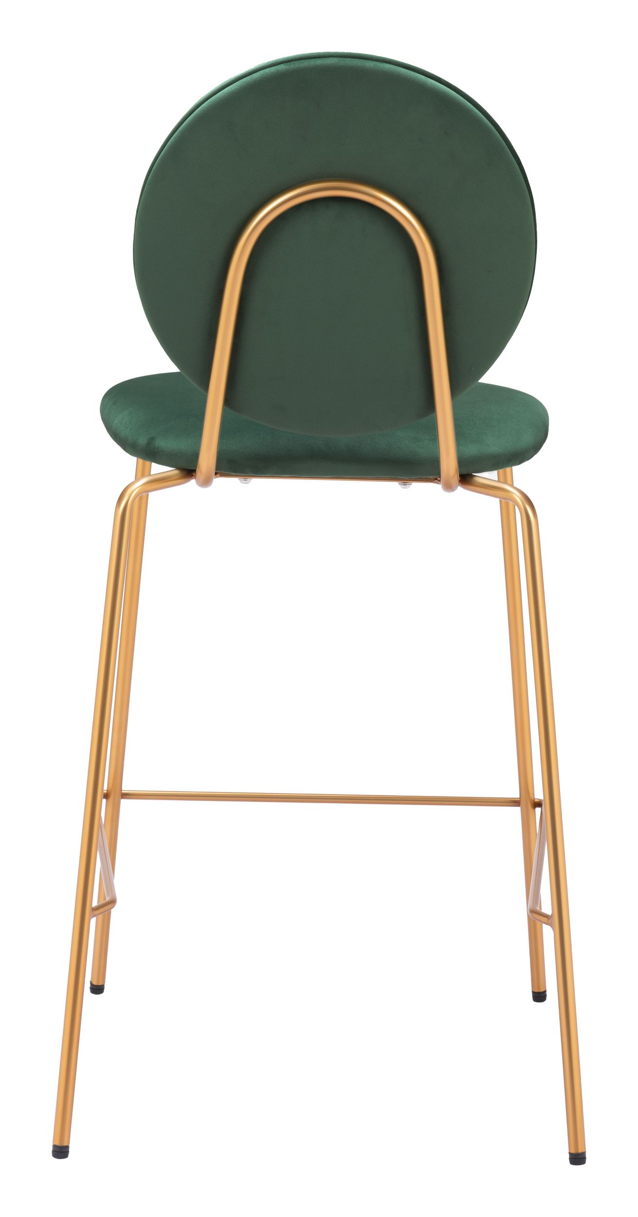 Odessa Velvet/Steel Counter Stool