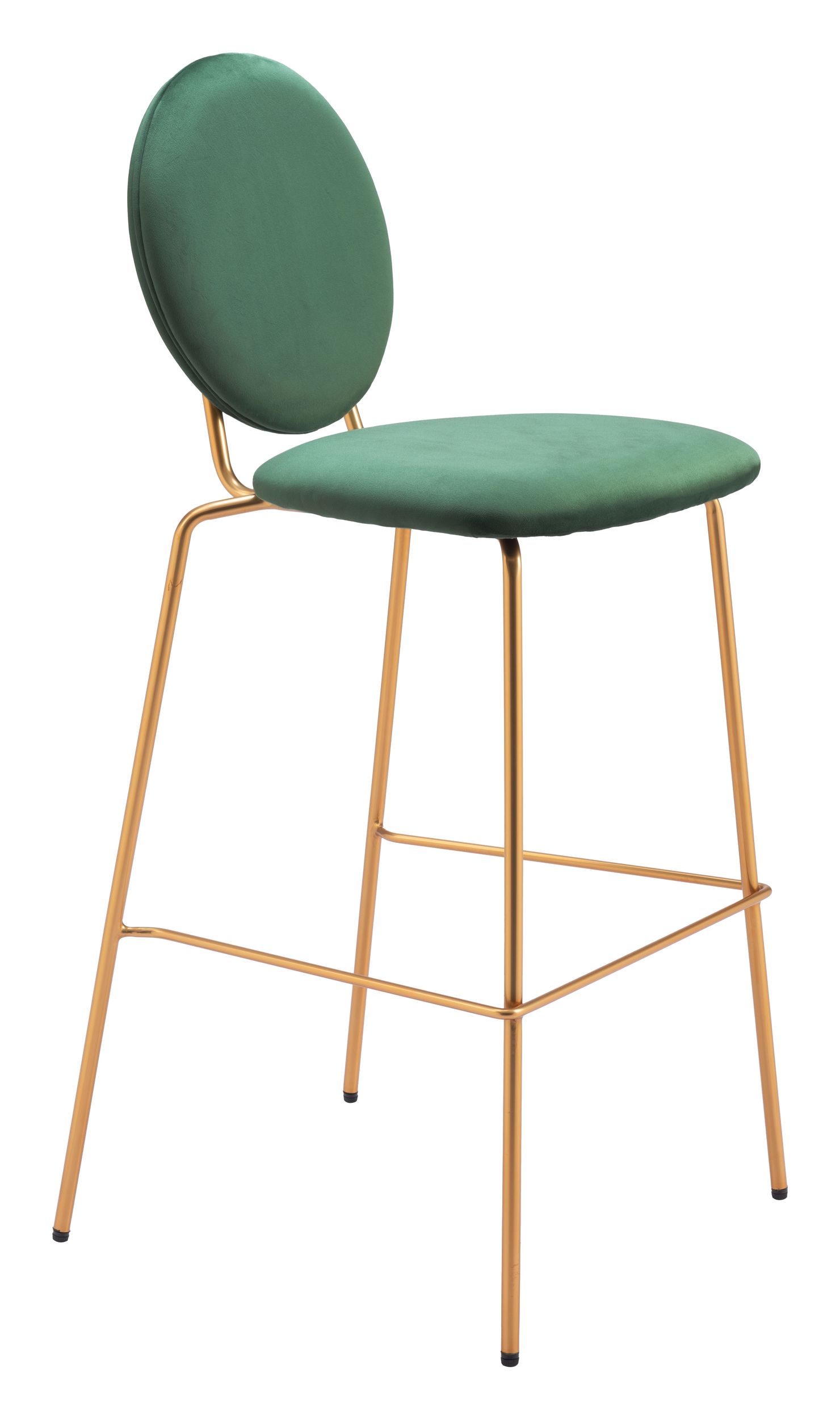 Odessa Velvet/Steel Barstool