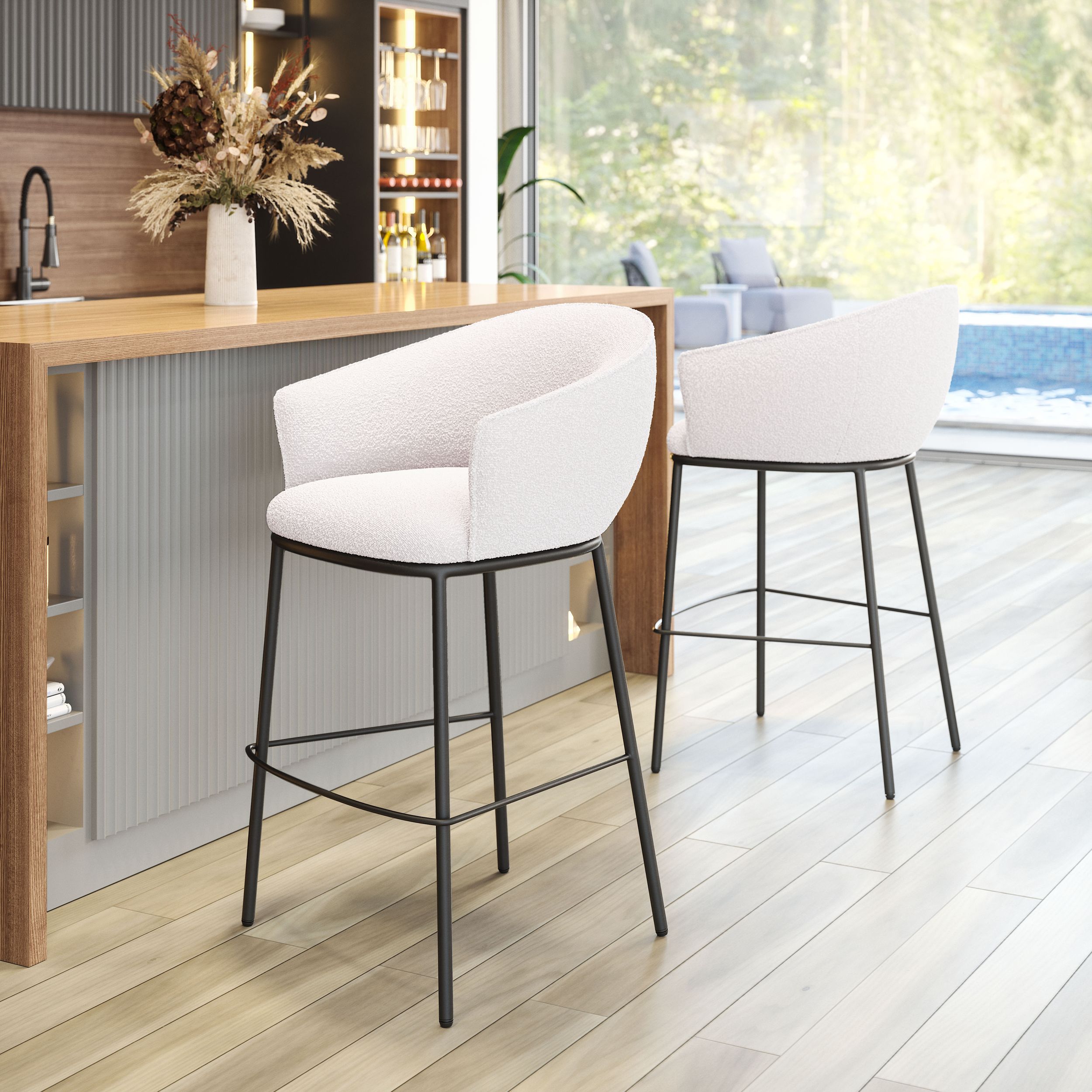 Essen Polyester/Steel Barstool