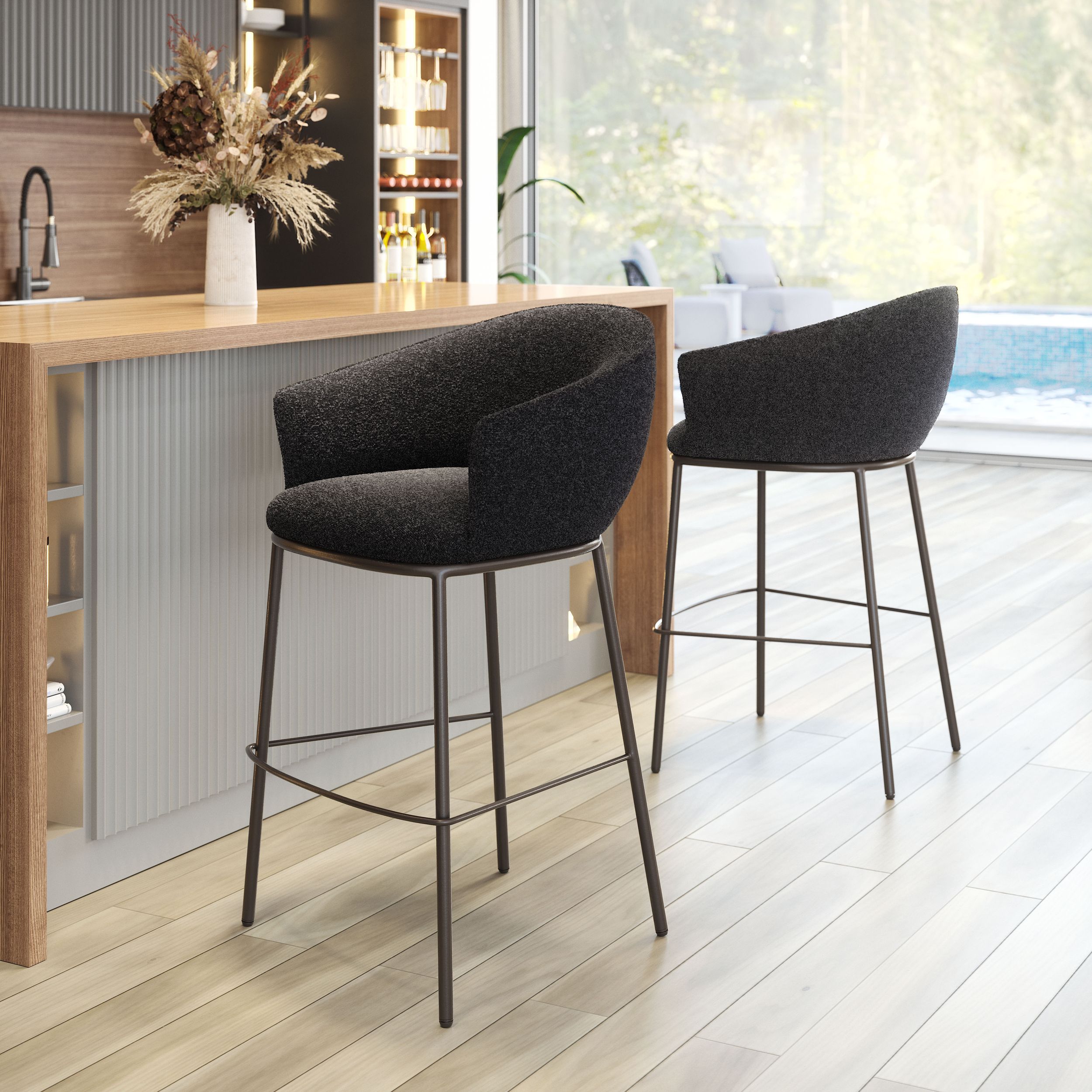 Essen Polyester/Steel Barstool